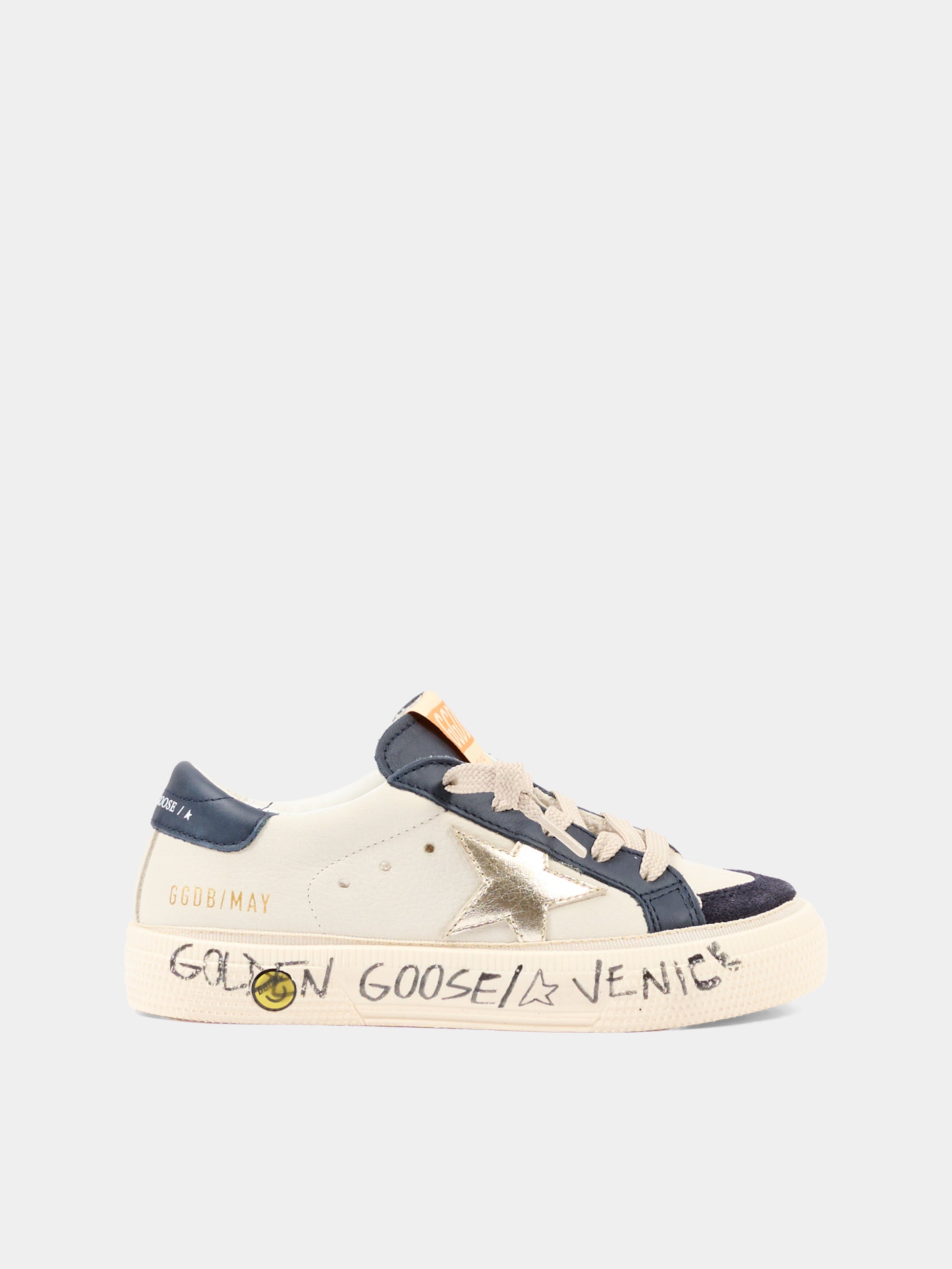 Sneaker multicolor May With Double Toe per bambino,Golden Goose,GYF00496 F008058 15865