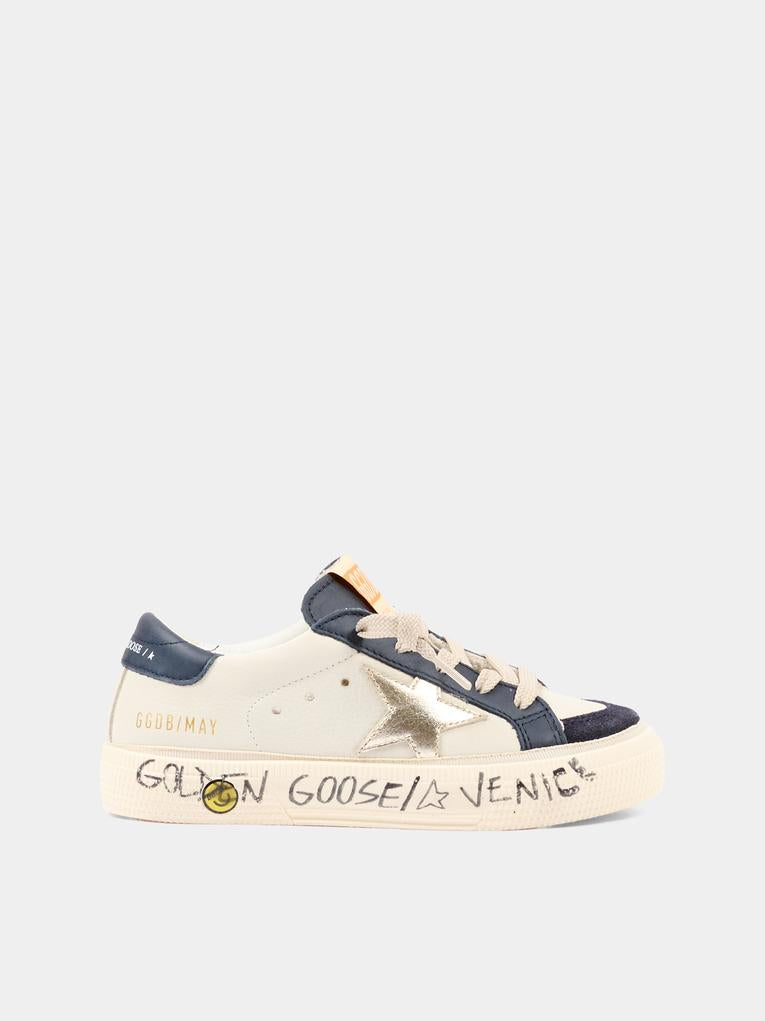 Sneaker multicolor May With Double Toe per bambino,Golden Goose,GYF00496 F008058 15865