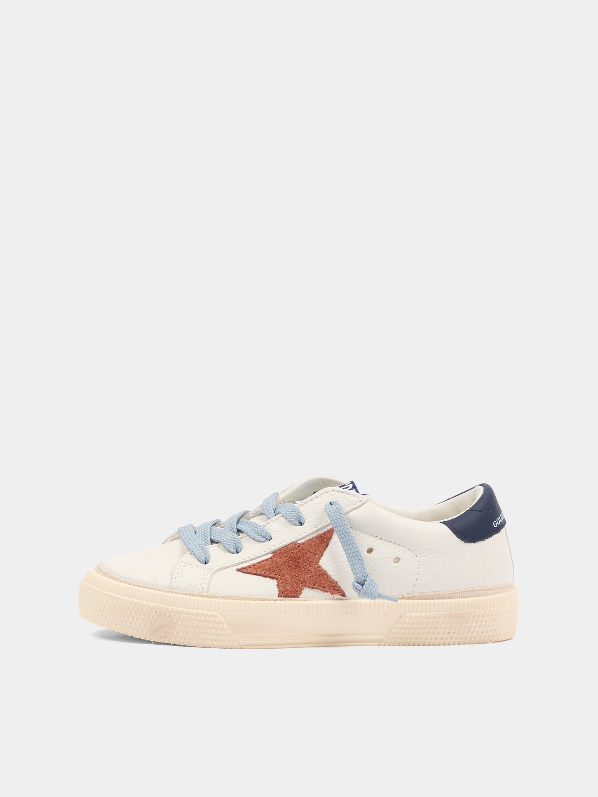 Sneakers May multicolor per bambino con stella,Golden Goose,GYF01033 F008061 10575