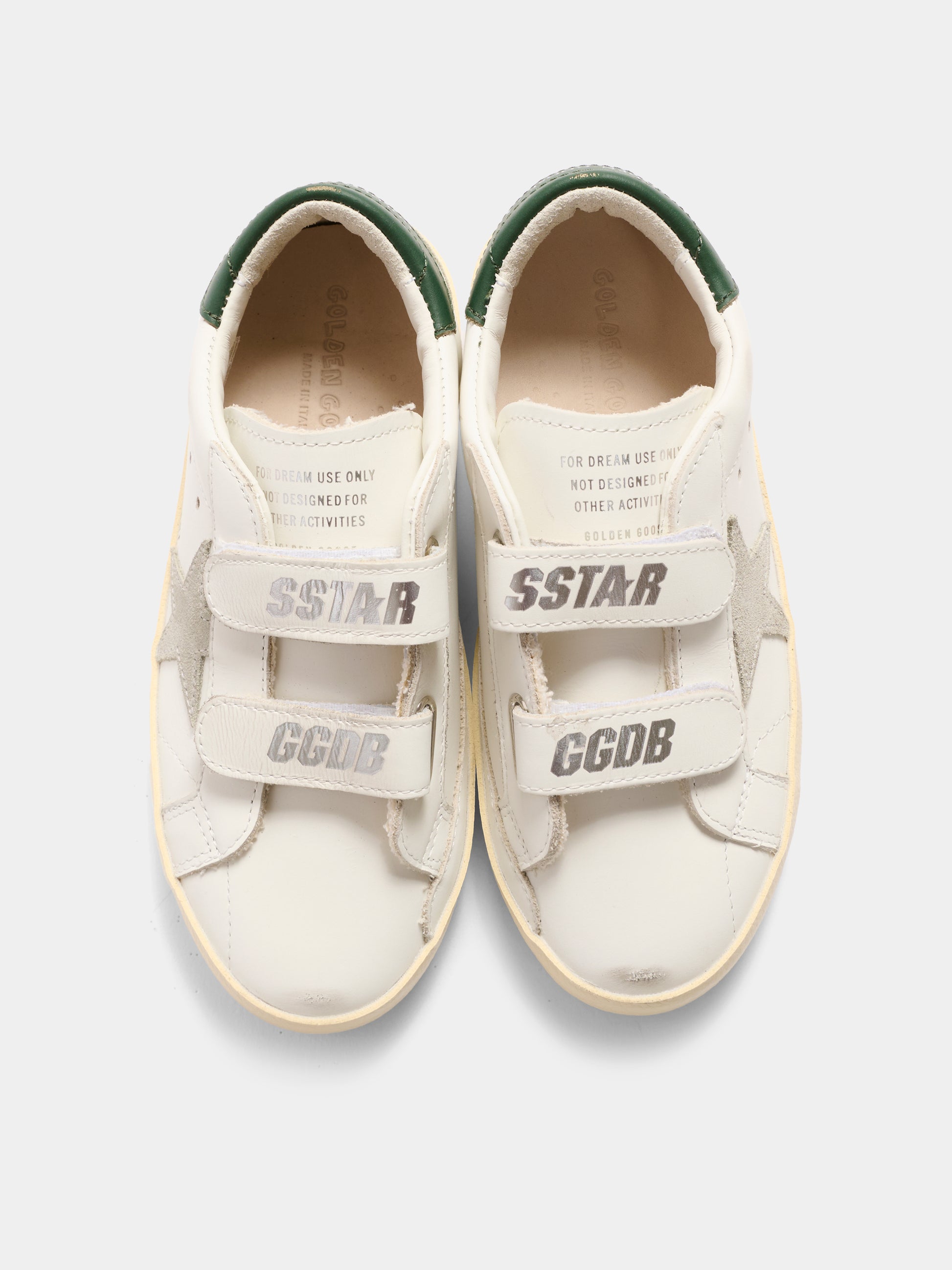 Sneakers Old School bianche per bambini con stella,Golden Goose,GYF00177 F008042 10594