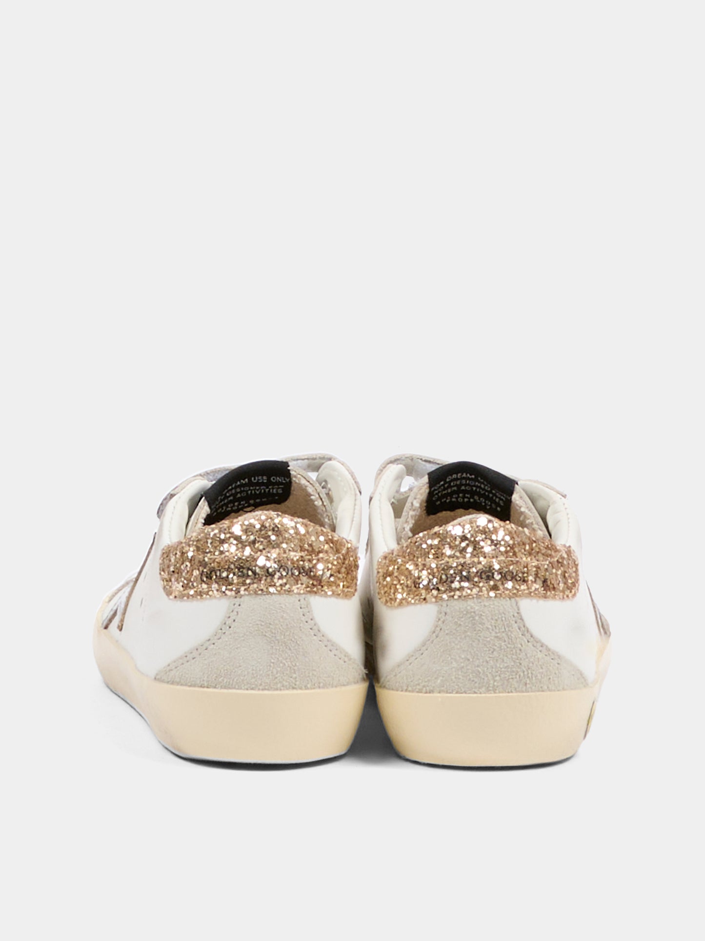 Sneakers Old School bianche per bambina con stella,Golden Goose,GYF00177 F008041 10593