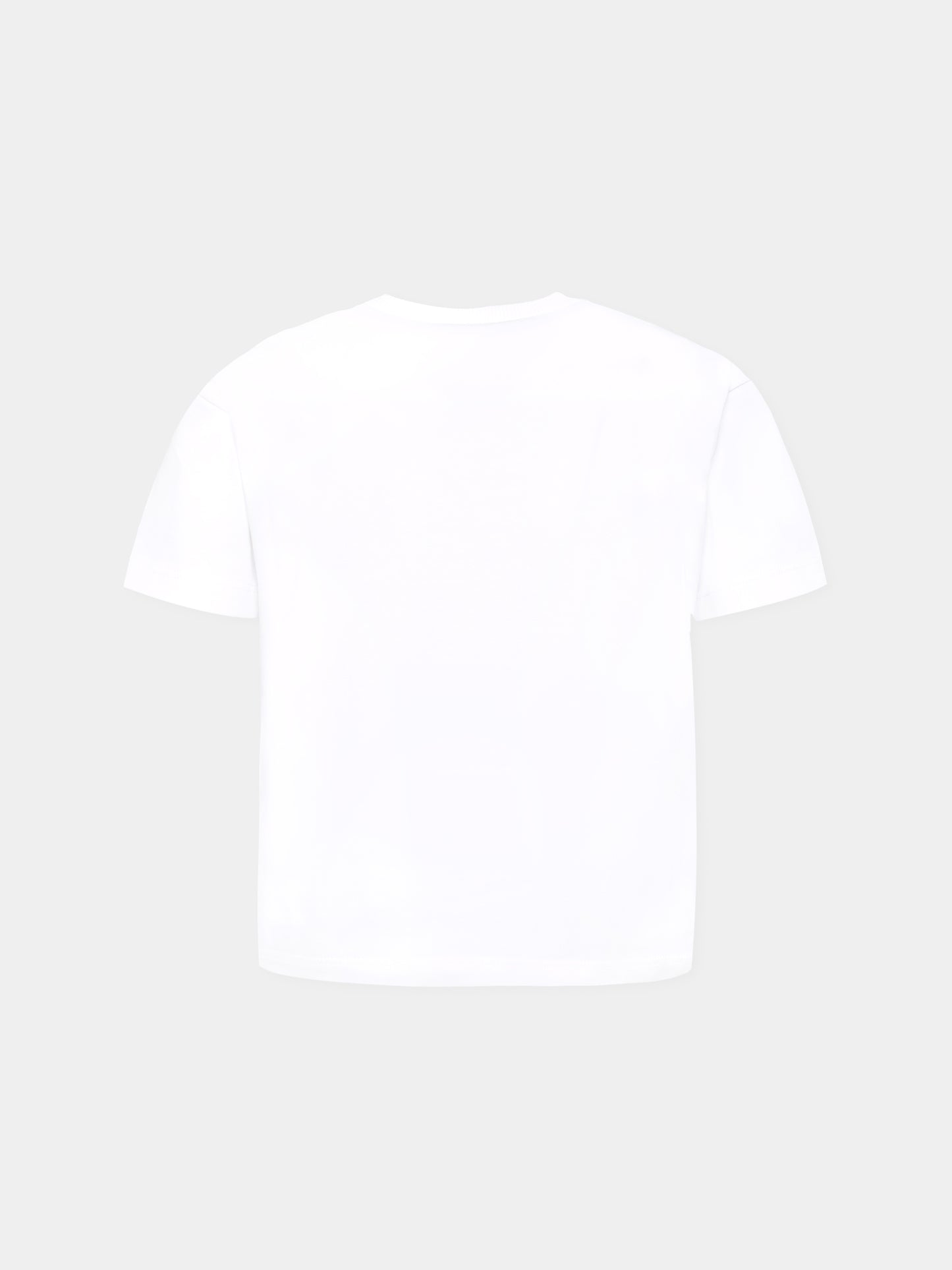 T-shirt bianca per bambini con nuvole e orsi,J.o. Milano X Coccolebimbi,676A2