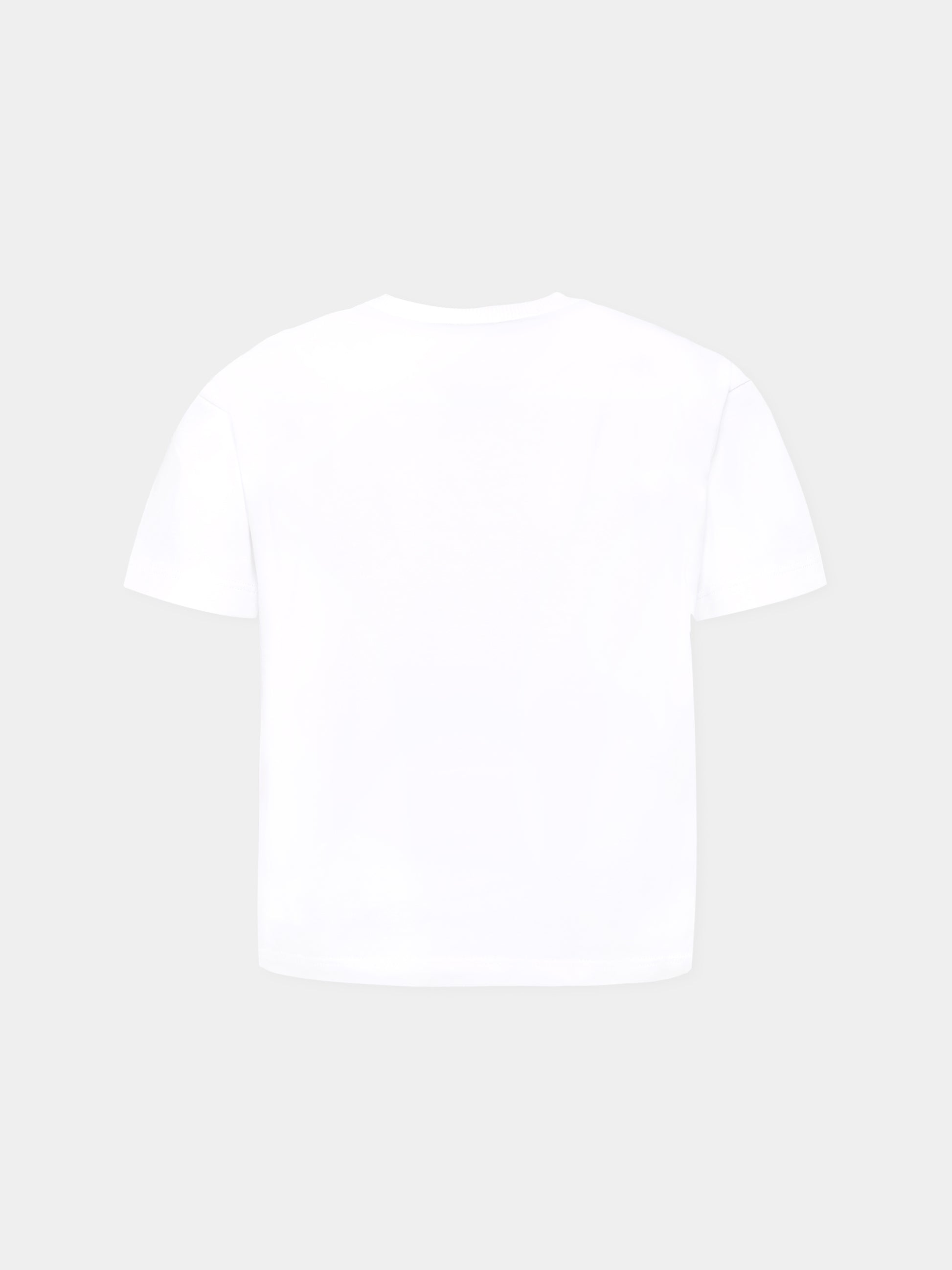 T-shirt bianca per bambini con nuvole e orsi,J.o. Milano X Coccolebimbi,676A2