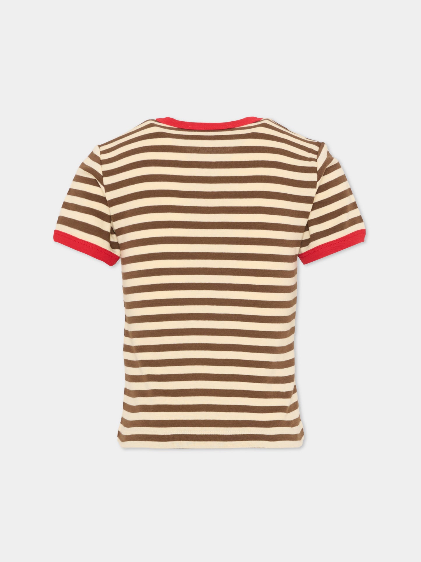 T-shirt multicolor per bambina con logo,Max&co,MX0285 MX046 MX752