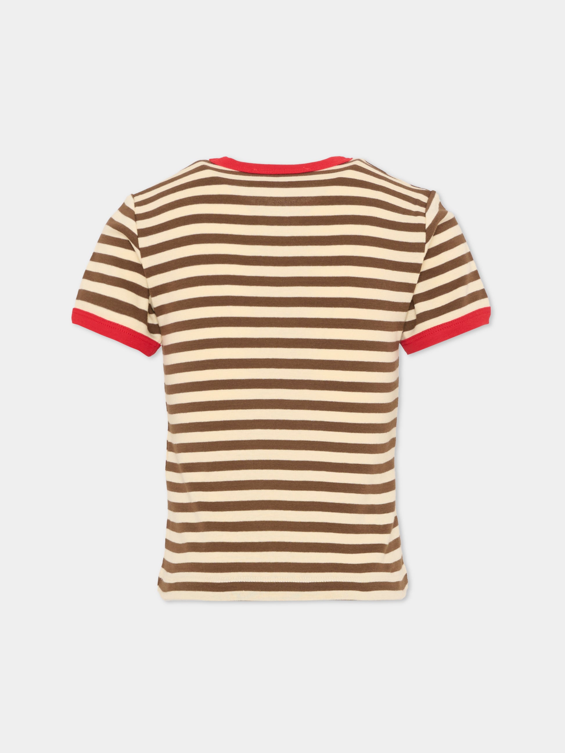 T-shirt multicolor per bambina con logo,Max&co,MX0285 MX046 MX752