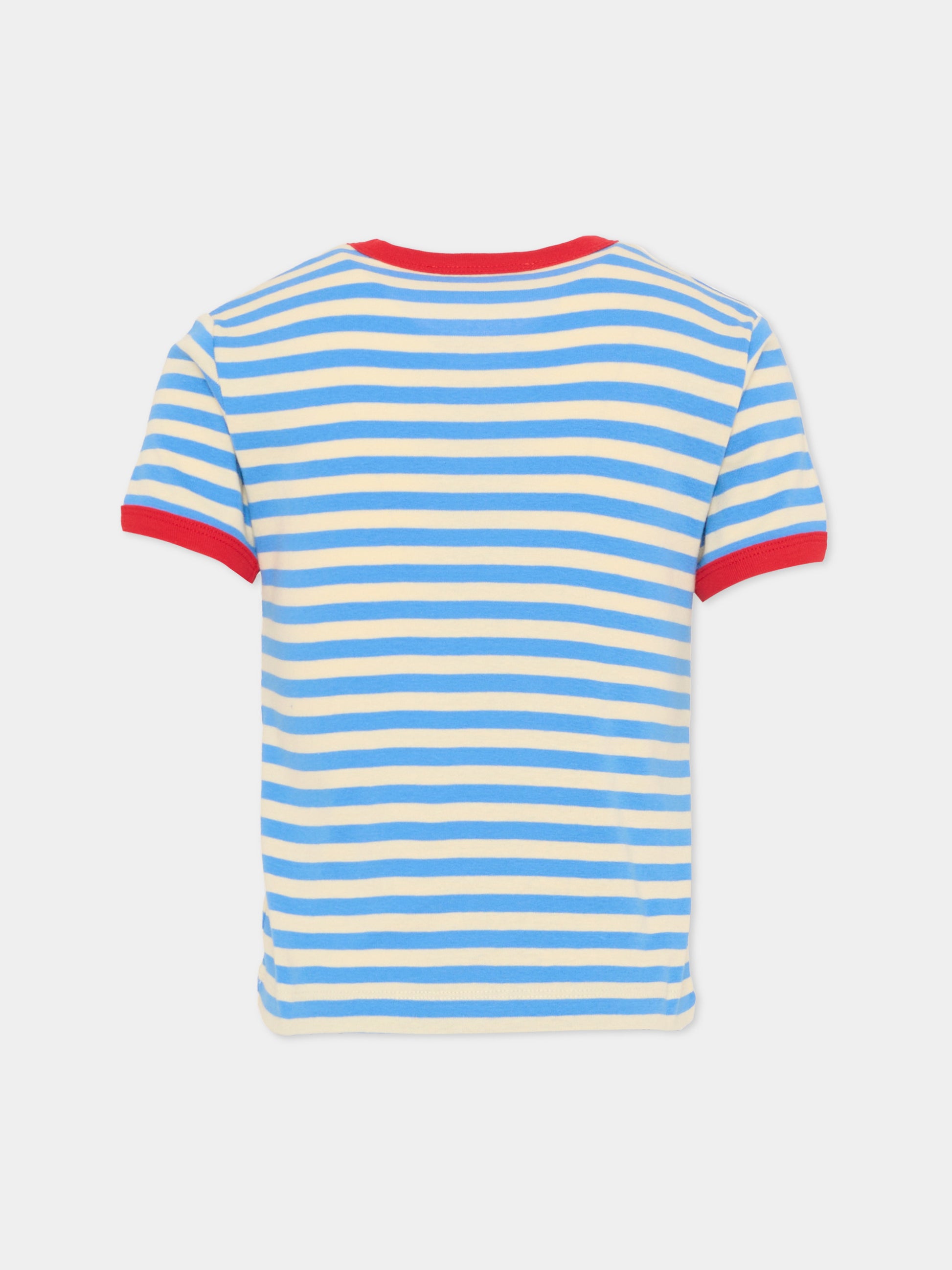 T-shirt multicolor per bambina con logo,Max&co,MX0285 MX046 MX805