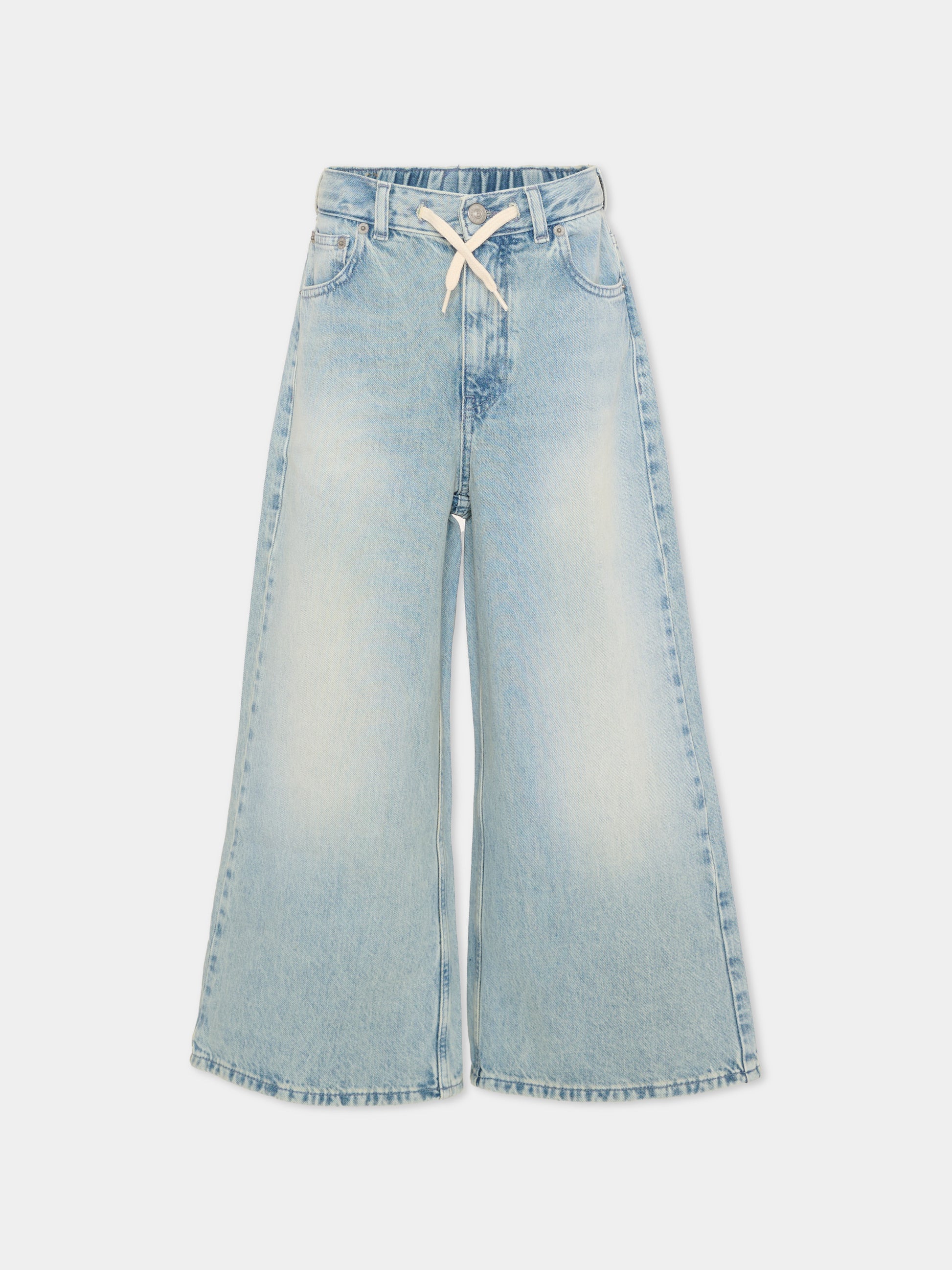 Jeans denim per bambini con logo,Mm6 Maison Margiela,M60209 MM06Y M601