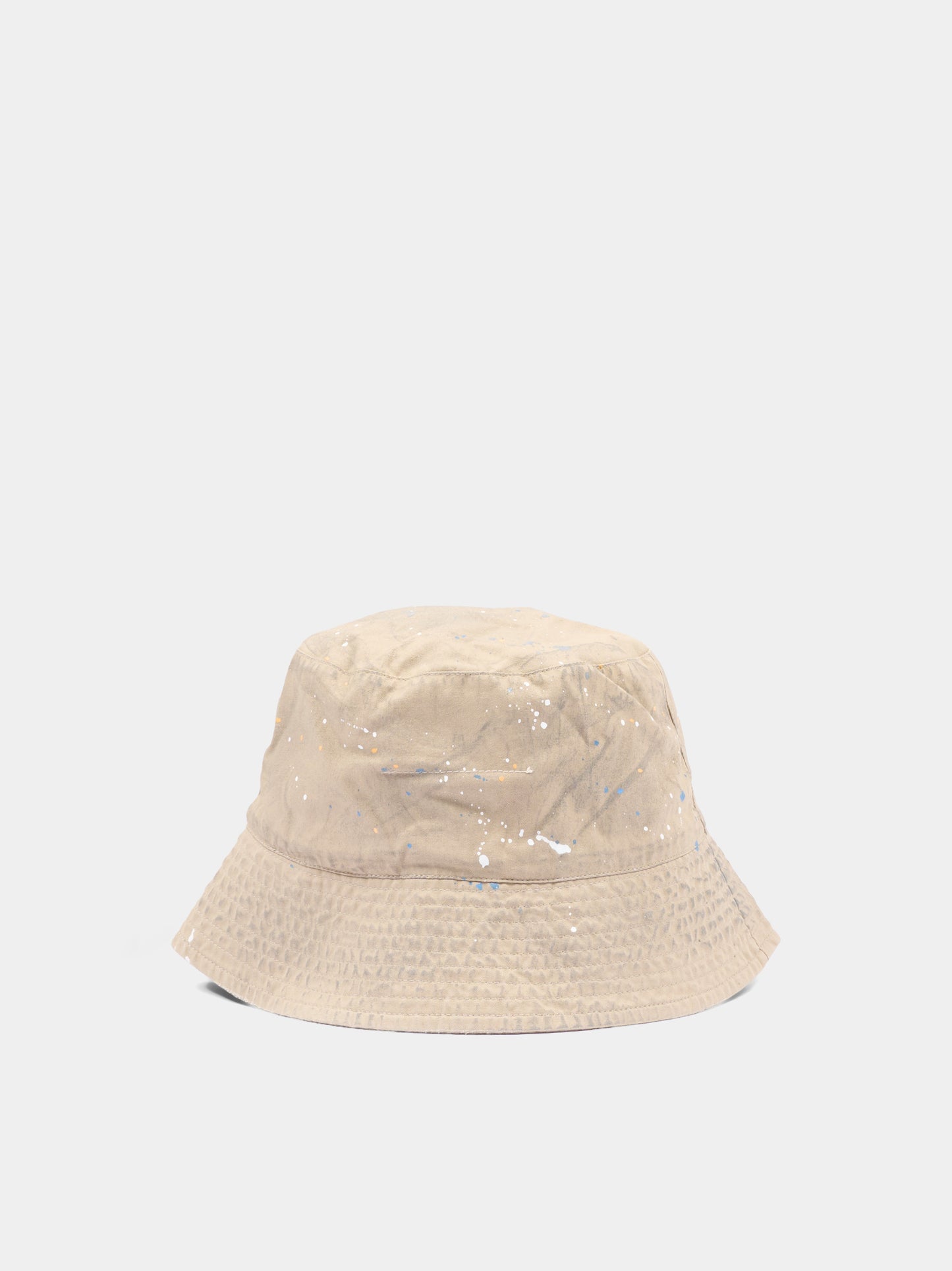 Cloche beige per bambini con logo numerico,Mm6 Maison Margiela,M60995 MM07B M6709