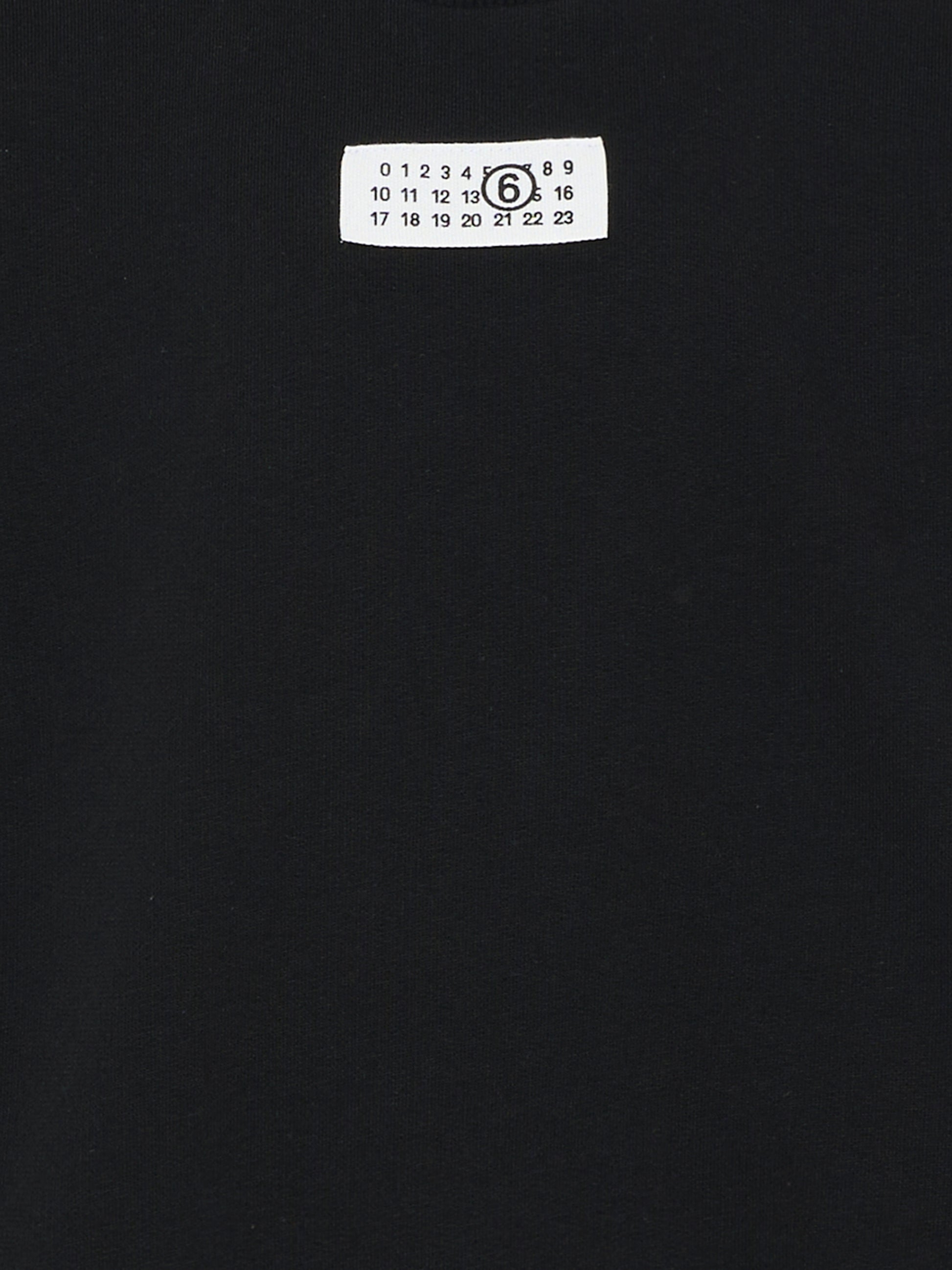 Felpa nera per bambini con logo,Mm6 Maison Margiela,M61011 MM04H M6900