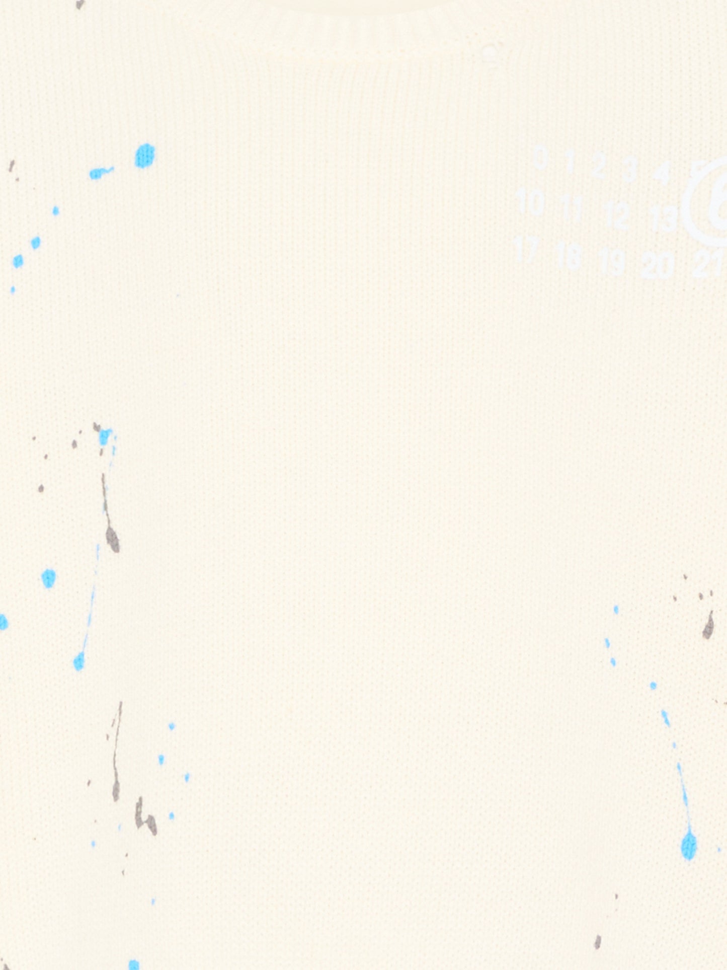 Maglione avorio per bambini con schizzi,Mm6 Maison Margiela,M61026 MM07Y M6101