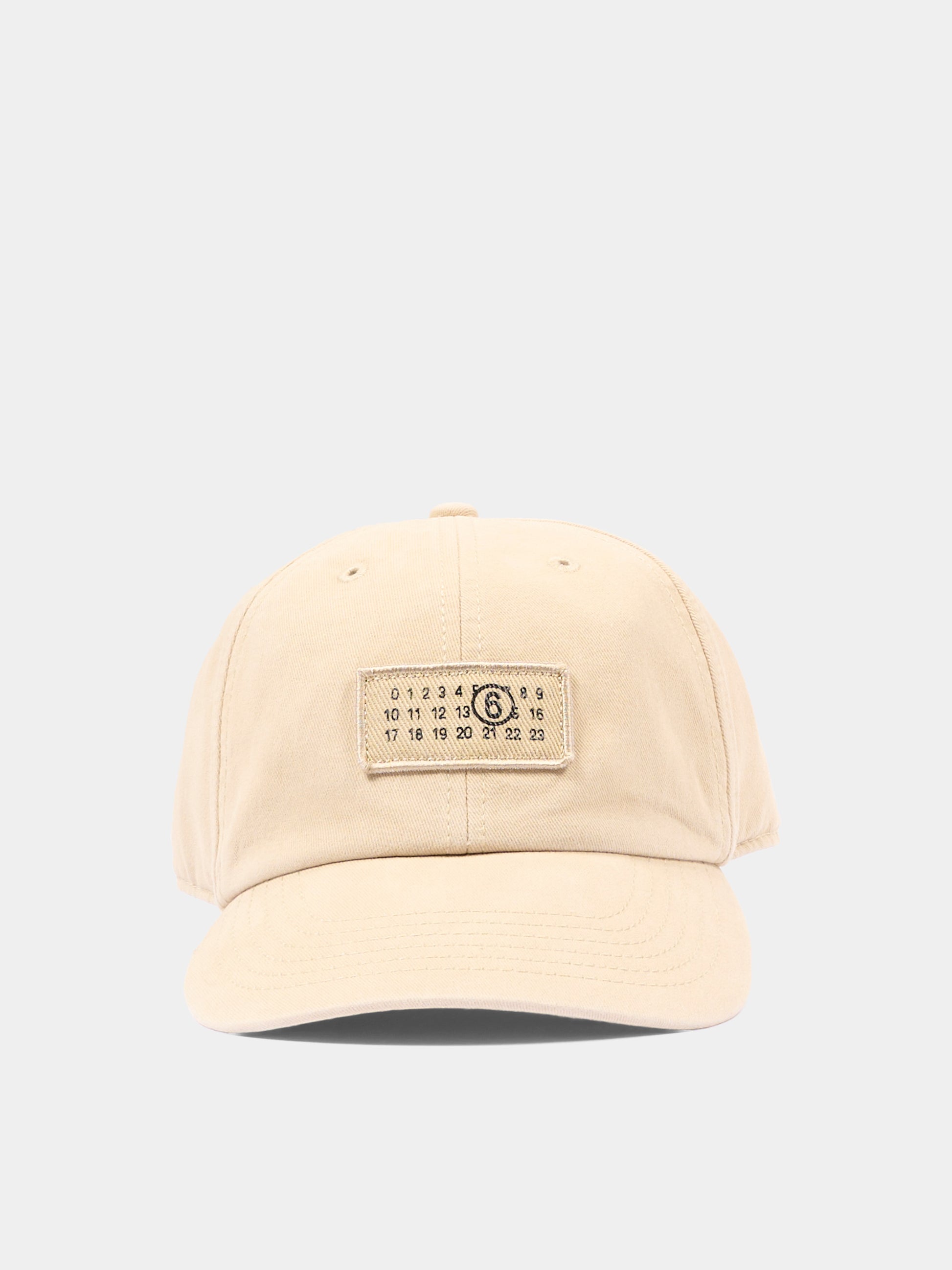 Cappello beige per bambini con logo numerico,Mm6 Maison Margiela,M61030 MM05S M6709