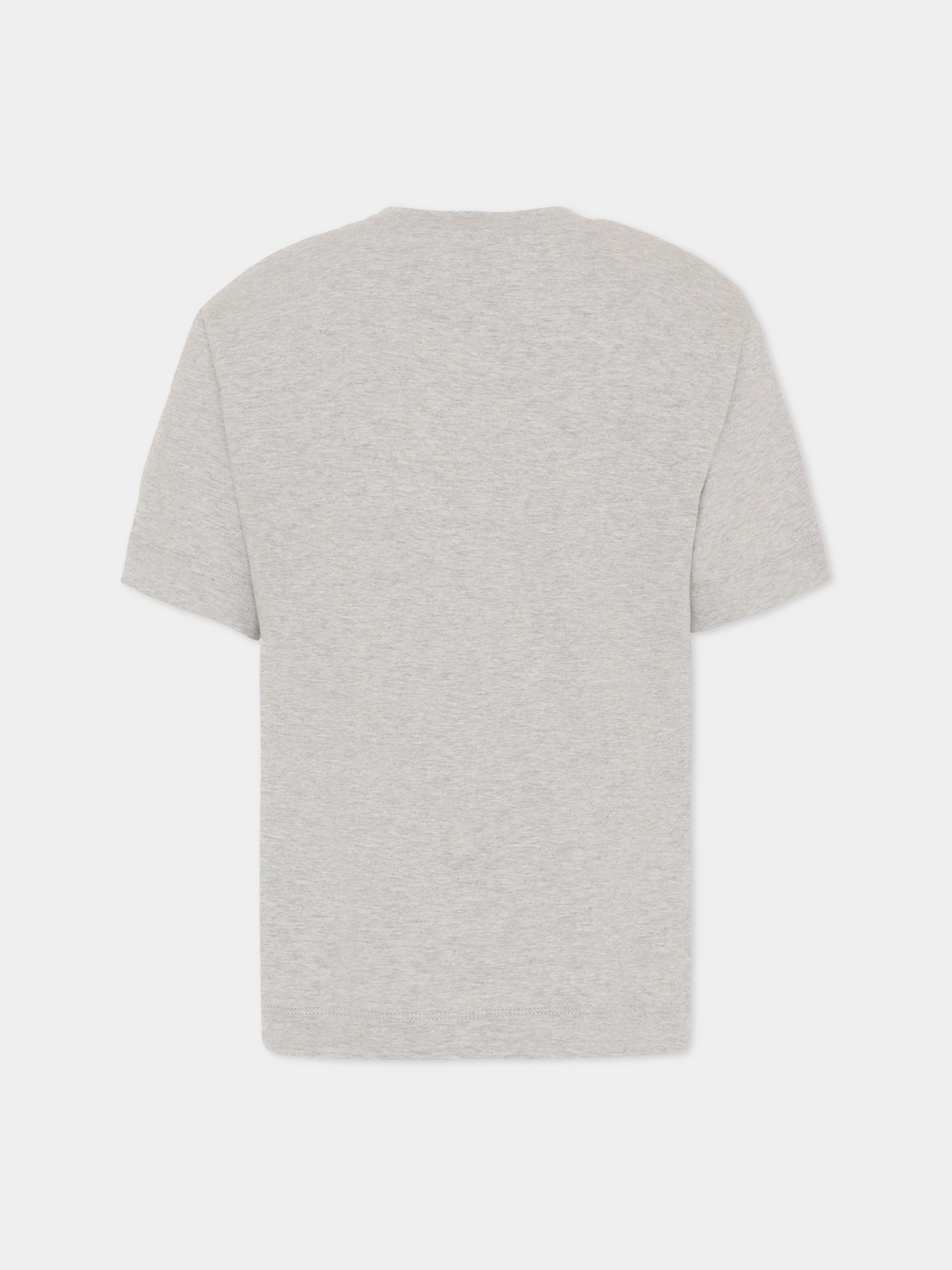 T-shirt grigia per bambini con logo nero,Marni Kids,M002MV M00RF 0M903