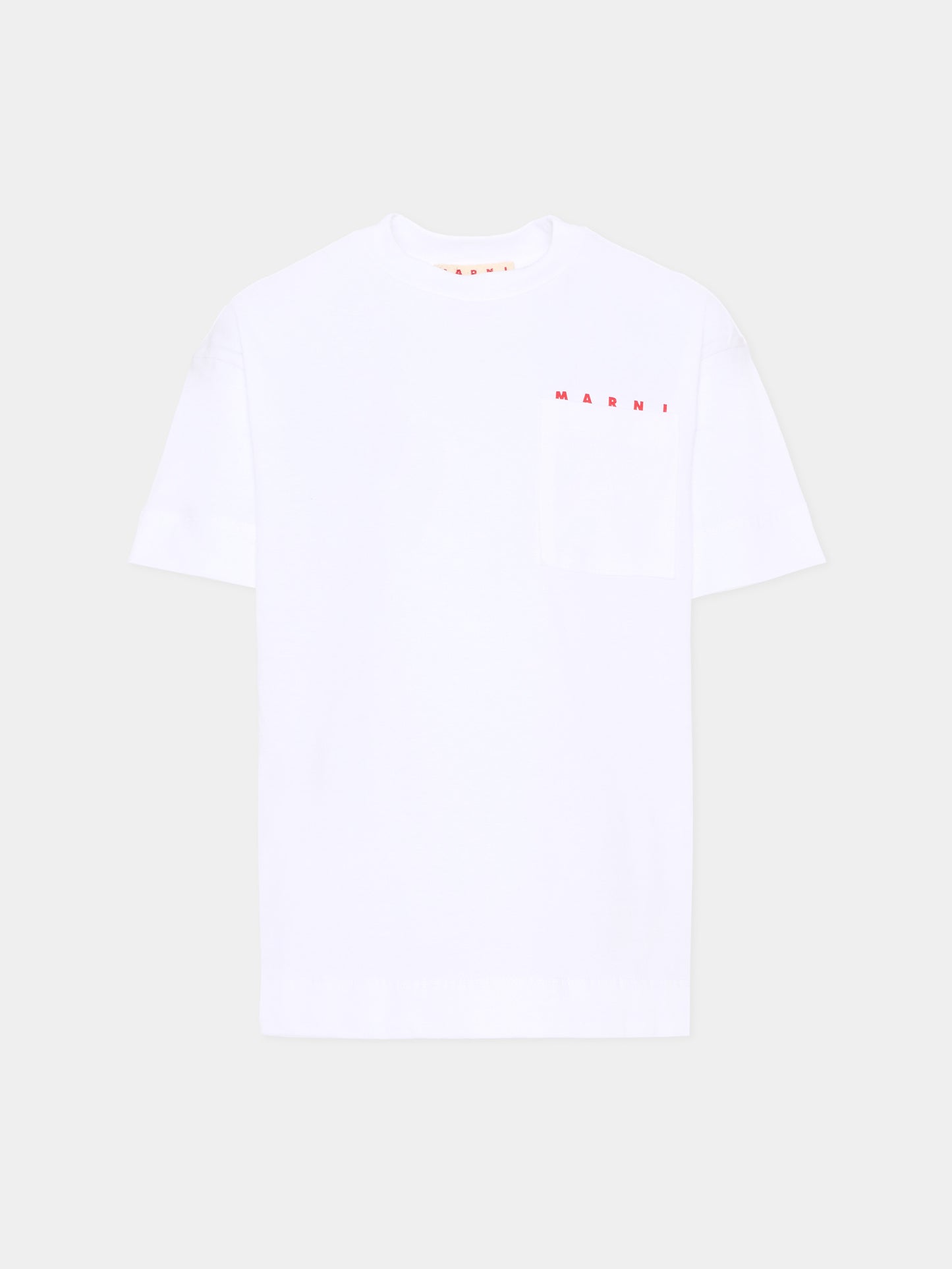 T-Shirt bianca per bambini con logo,Marni Kids,M01415 M00RF 0M100