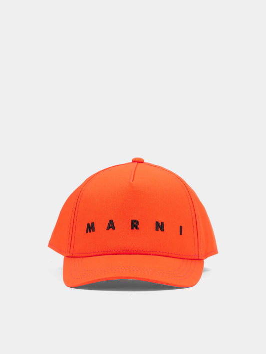 Cappello arancione per bambini con logo,Marni Kids,M01630 M00J2 0M436