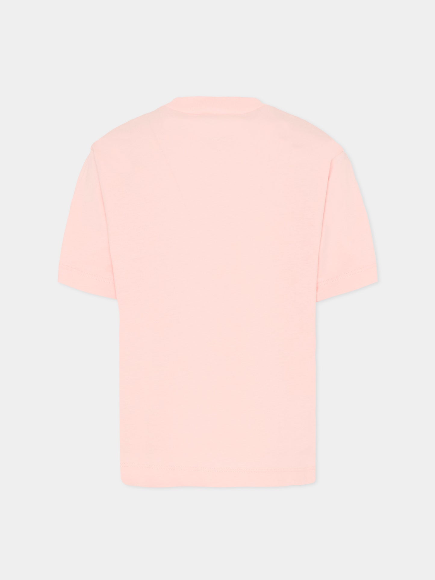 T-shirt rosa per bambina con stampa bambini,Marni Kids,M01671 M00HZ 0M351