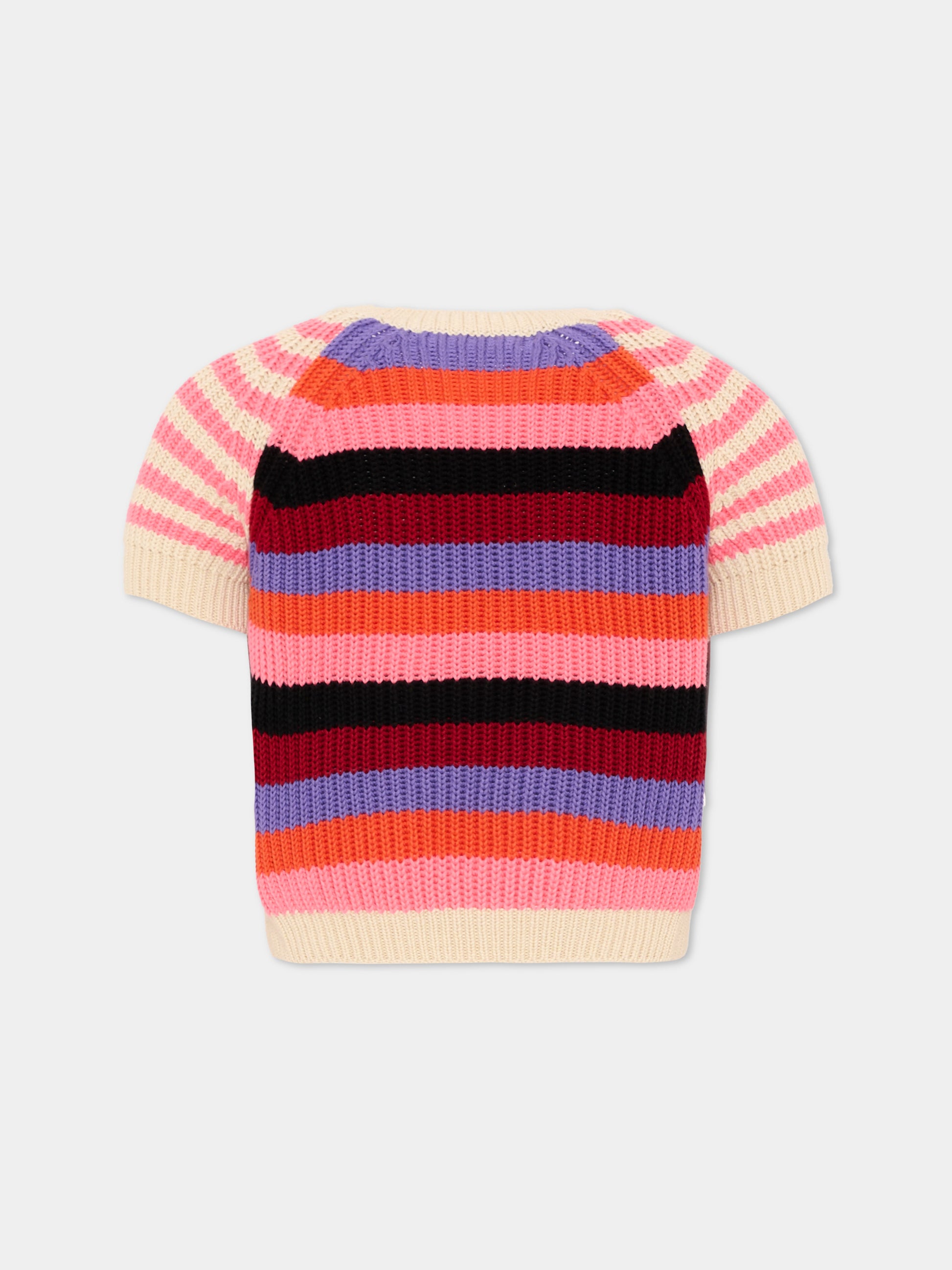Top multicolor a righe per bambina,Marni Kids,M01739 M00X1 0MC77