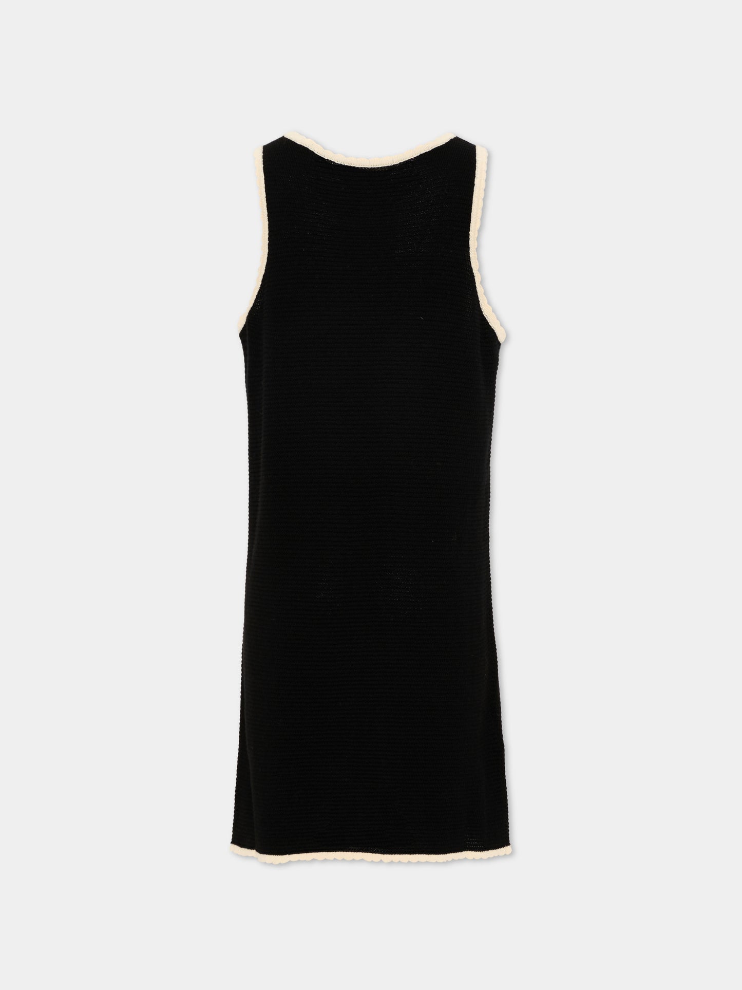 Vestito nero per bambina con fiore,Marni Kids,M01746 M00WZ 0M900