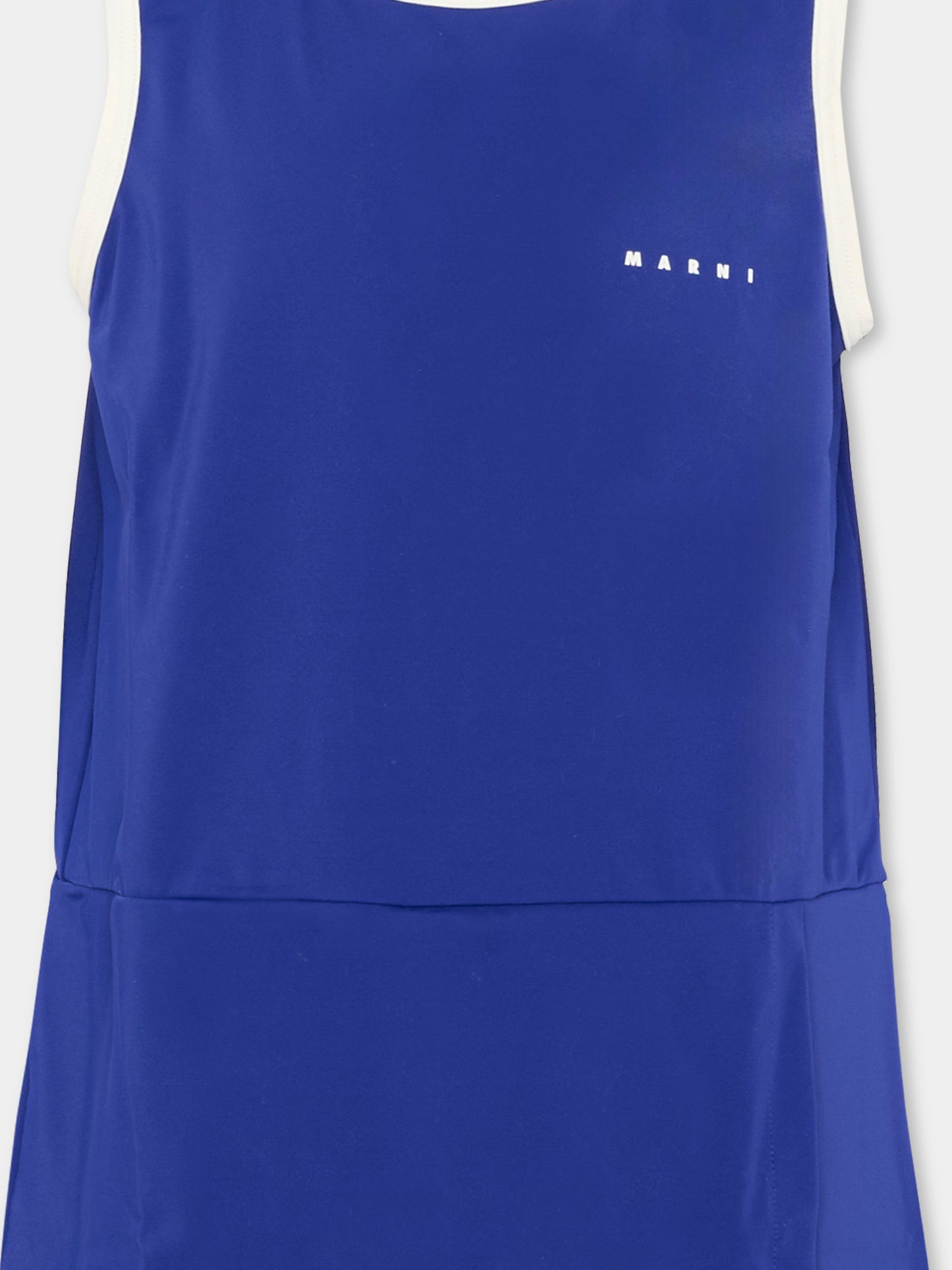 Copricostume blu per bambina con logo,Marni Kids,M01763 M00M2 0M860