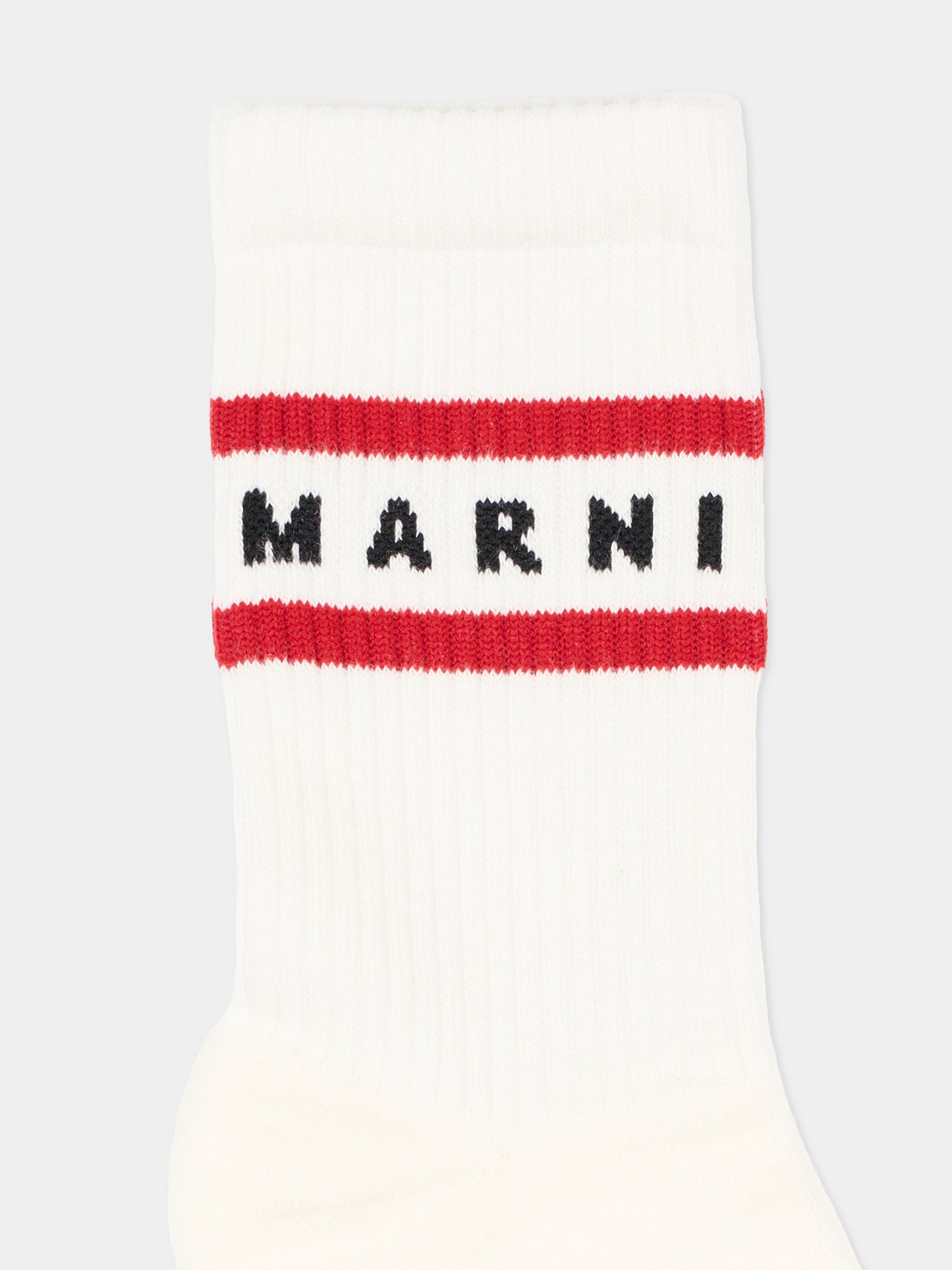 Calze bianche per bambini con logo,Marni Kids,M01813 M00U1 0M100