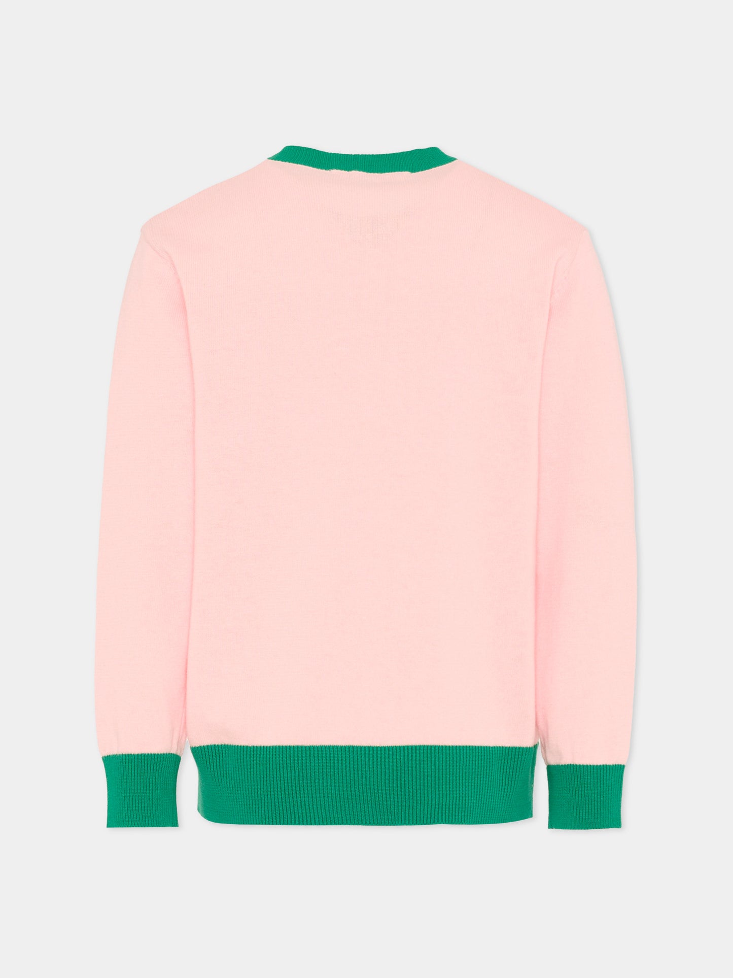 Maglione rosa per bambina con logo,Marni Kids,M01815 M00X2 0M351