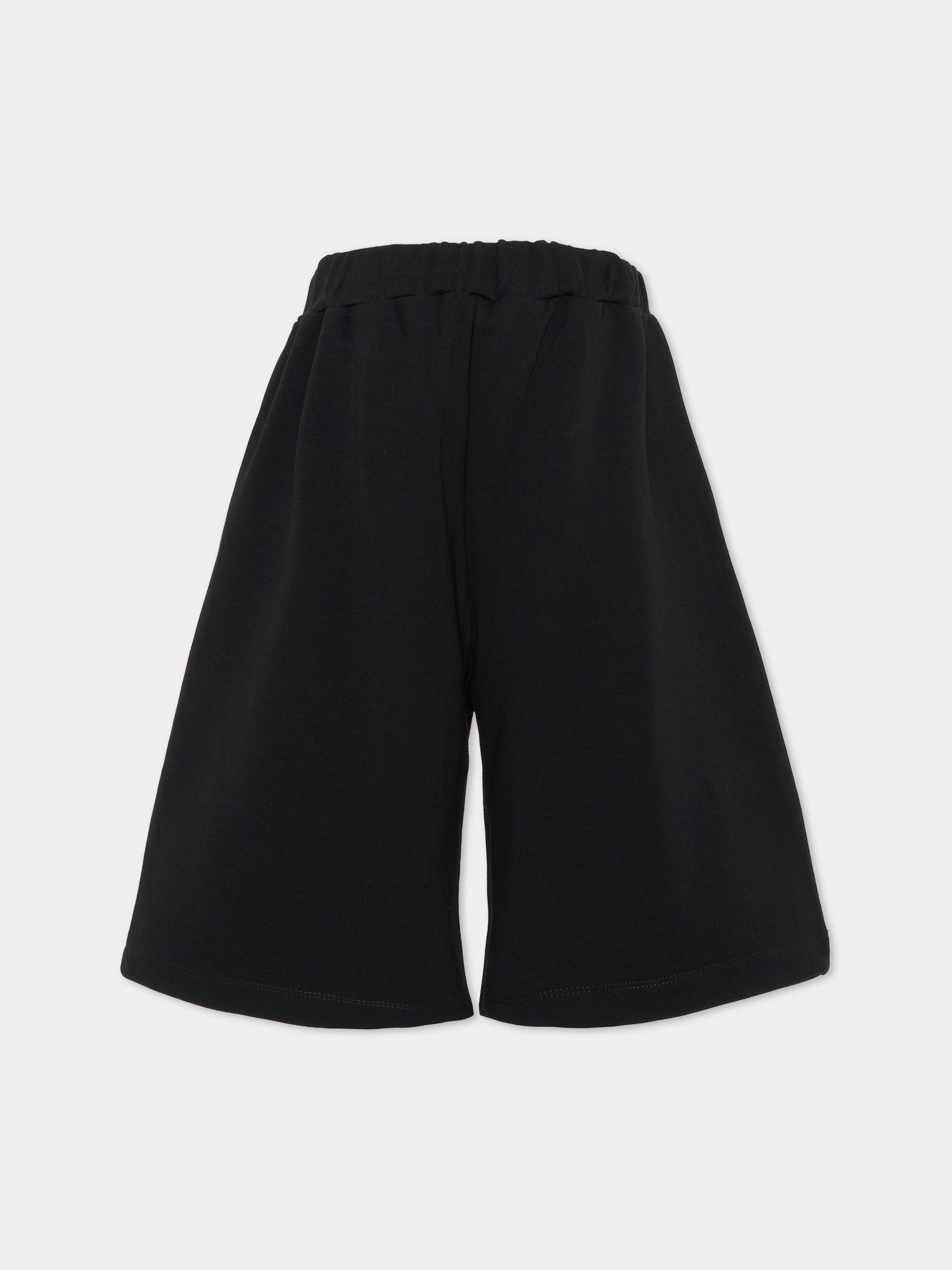 Shorts neri per bambini con logo,Marni Kids,M01823 M00V0 0M900