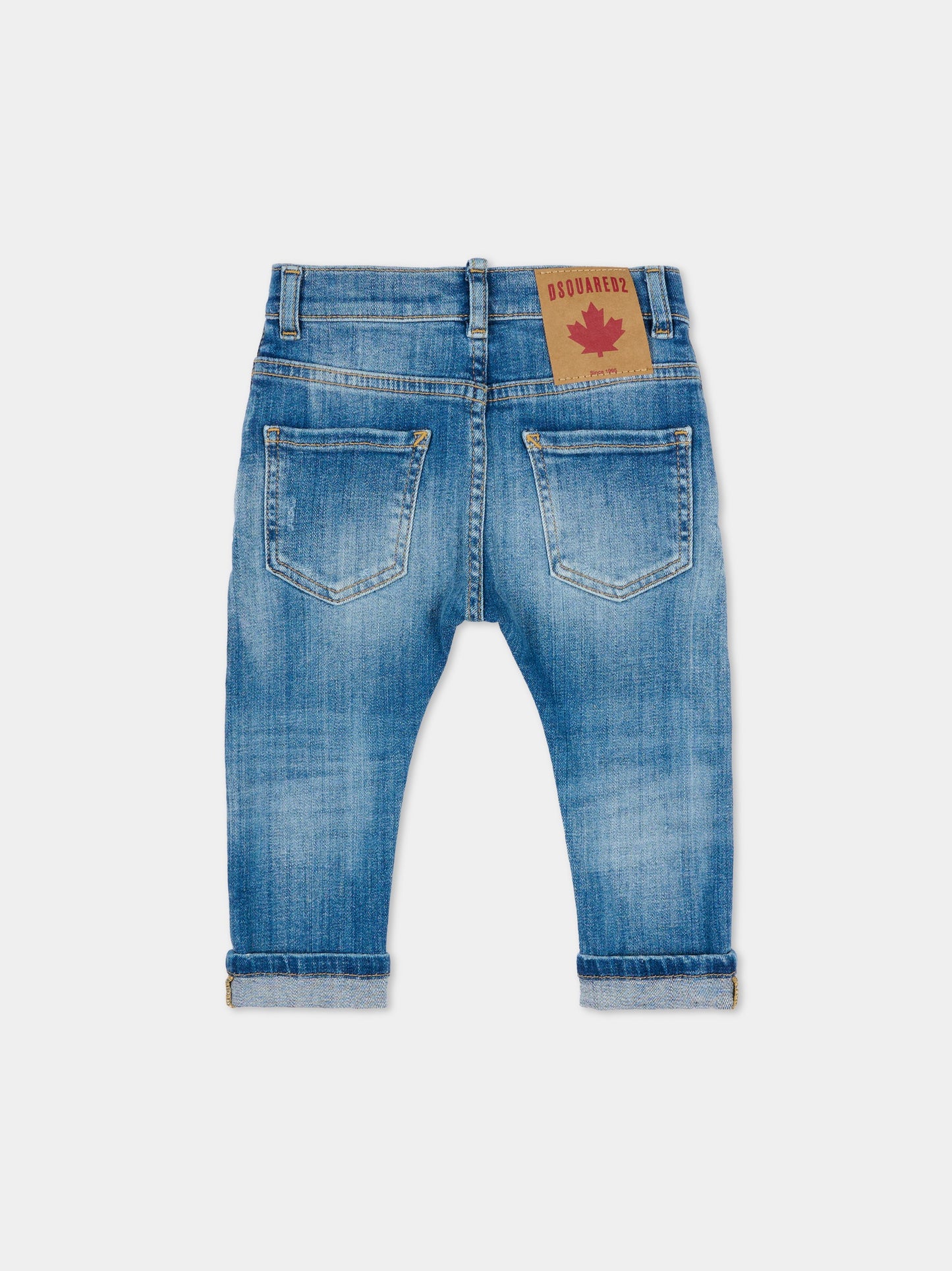 Jeans denim per neonato con logo,Dsquared2,DQ01TC D0AFN DQ01