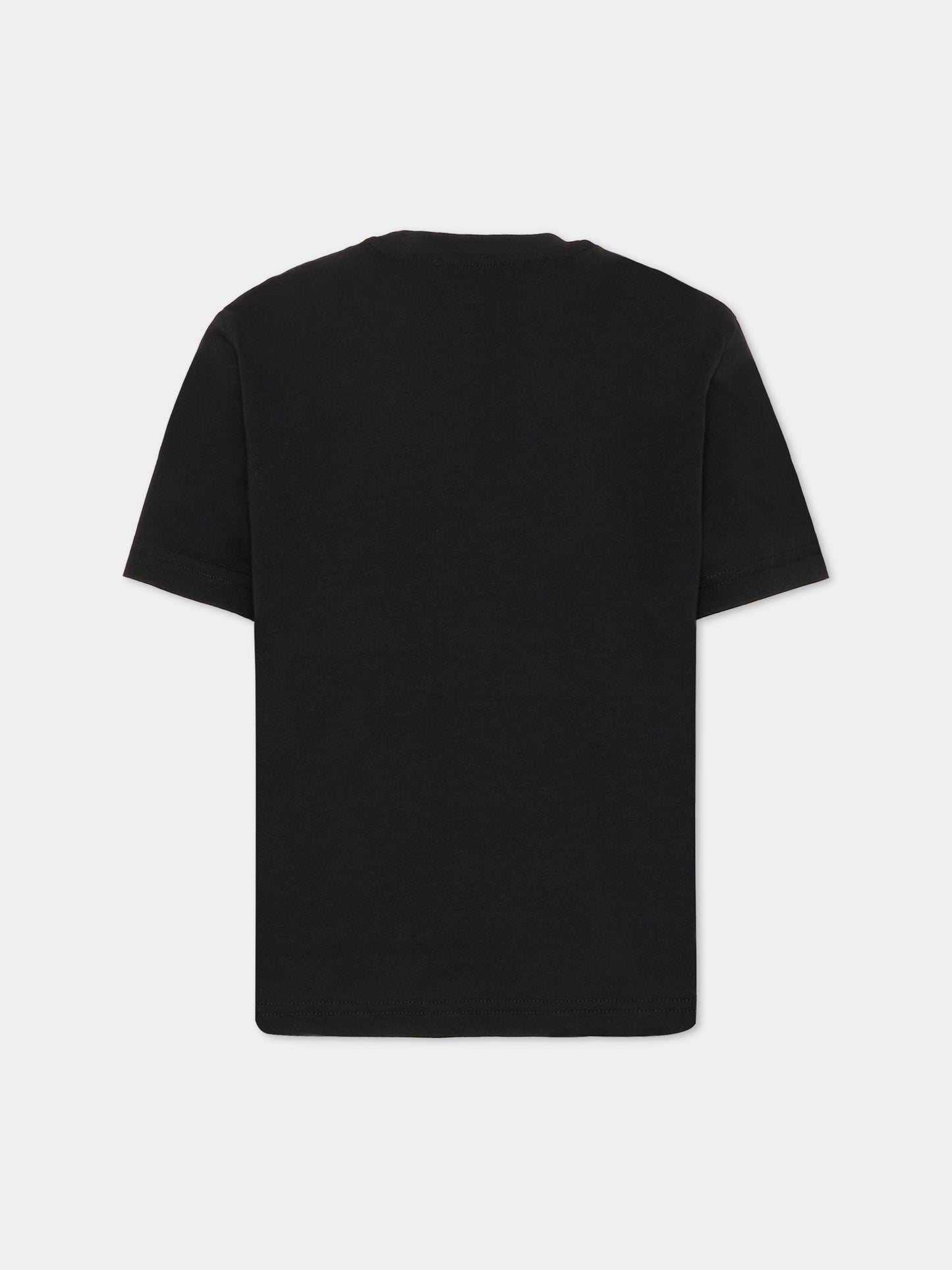 T-shirt nera per bambino con logo,Dsquared2,DQ3167 D0ACD DQ900