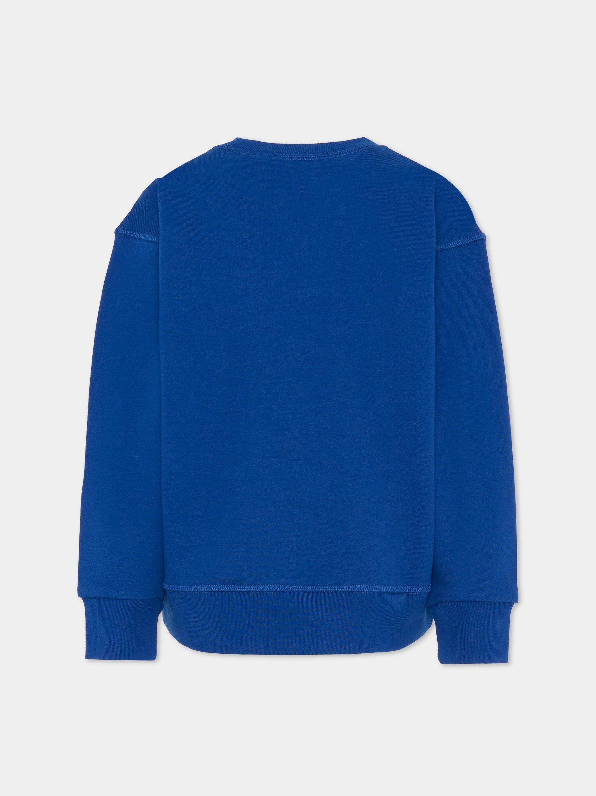 Felpa blu per bambino con logo,Dsquared2,DQ3182 D0094 DQ865