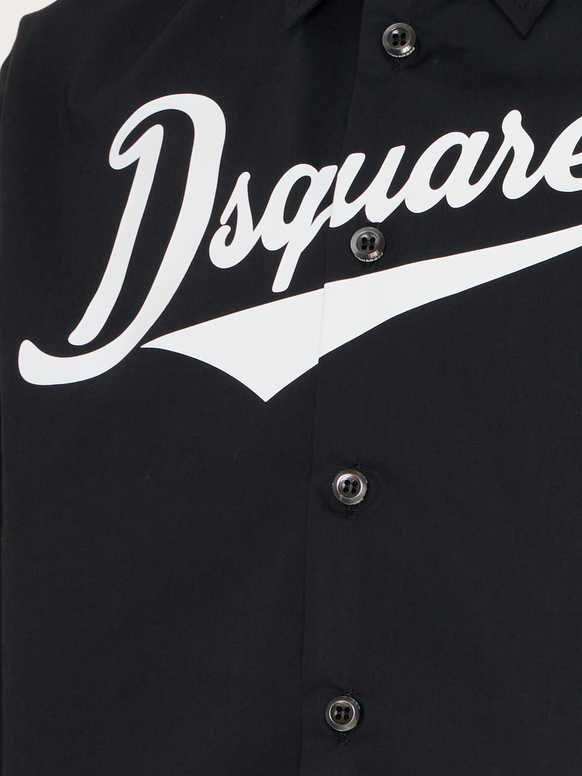 Camicia nera per bambino con logo,Dsquared2,DQ3225 D007D DQ900