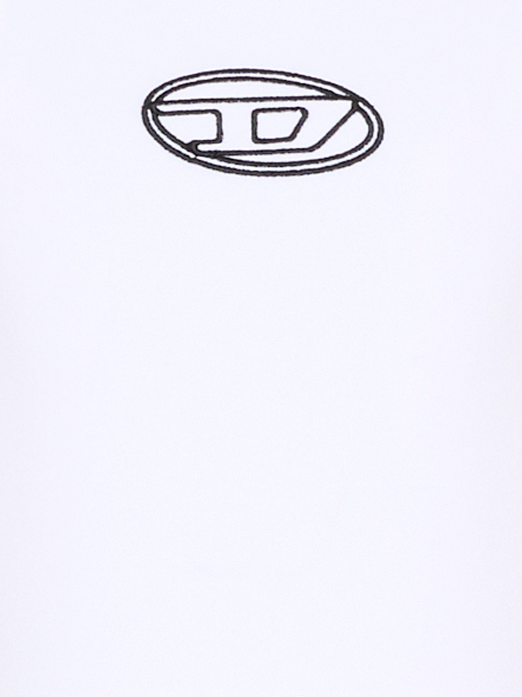 Top bianco per bambina con logo ricamato,Diesel,J02577 KYA0L K100