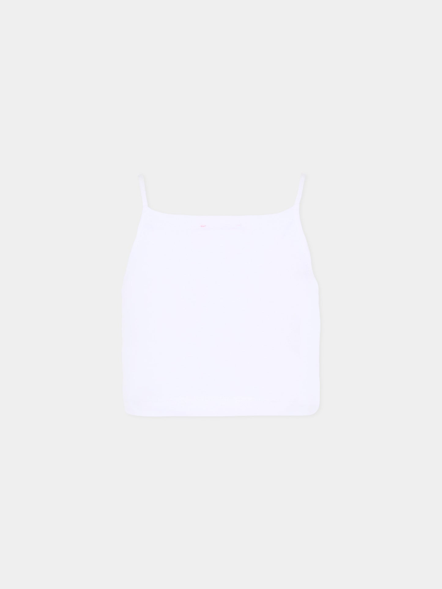 Top bianco per bambina con logo,Diesel,J02584 0GRAI K100