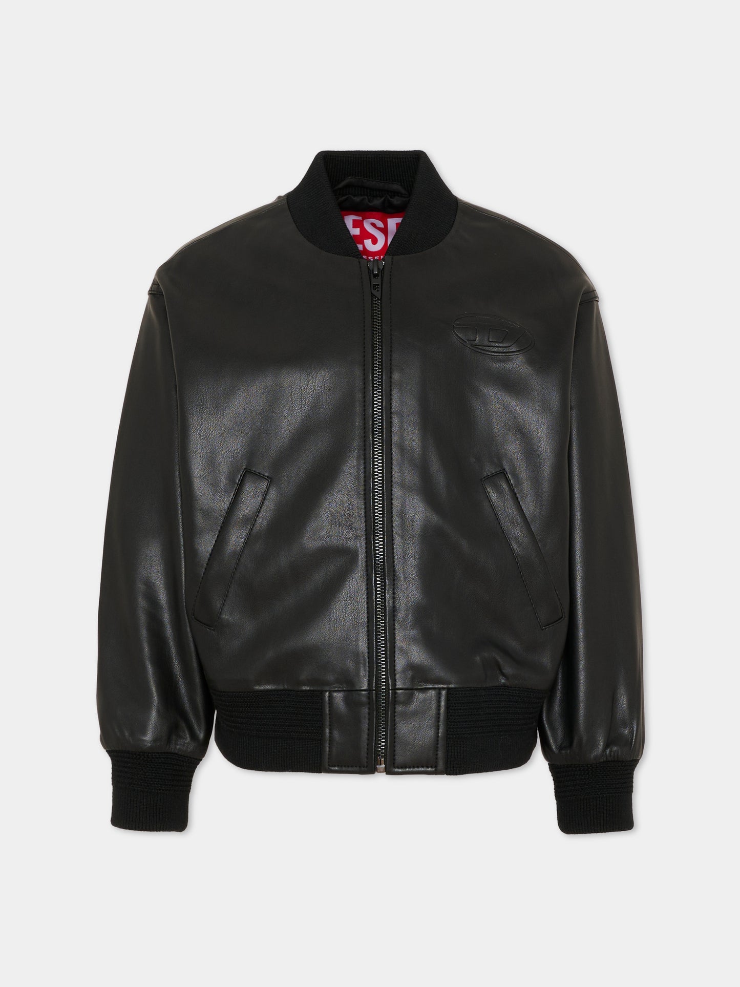 Giubbotto nero per bambini con logo,Diesel,J02648 KXB9D K900