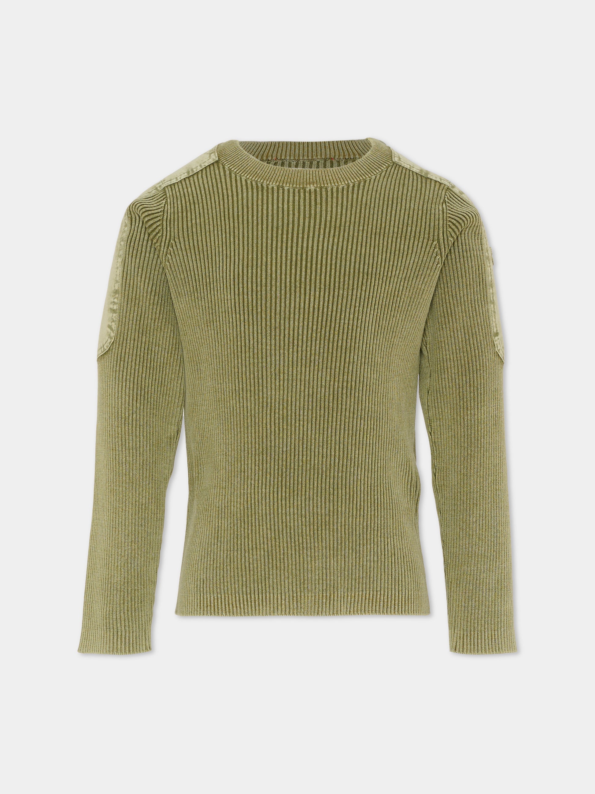 Maglione verde per bambini con logo,Diesel,J02651 KYA0D K511