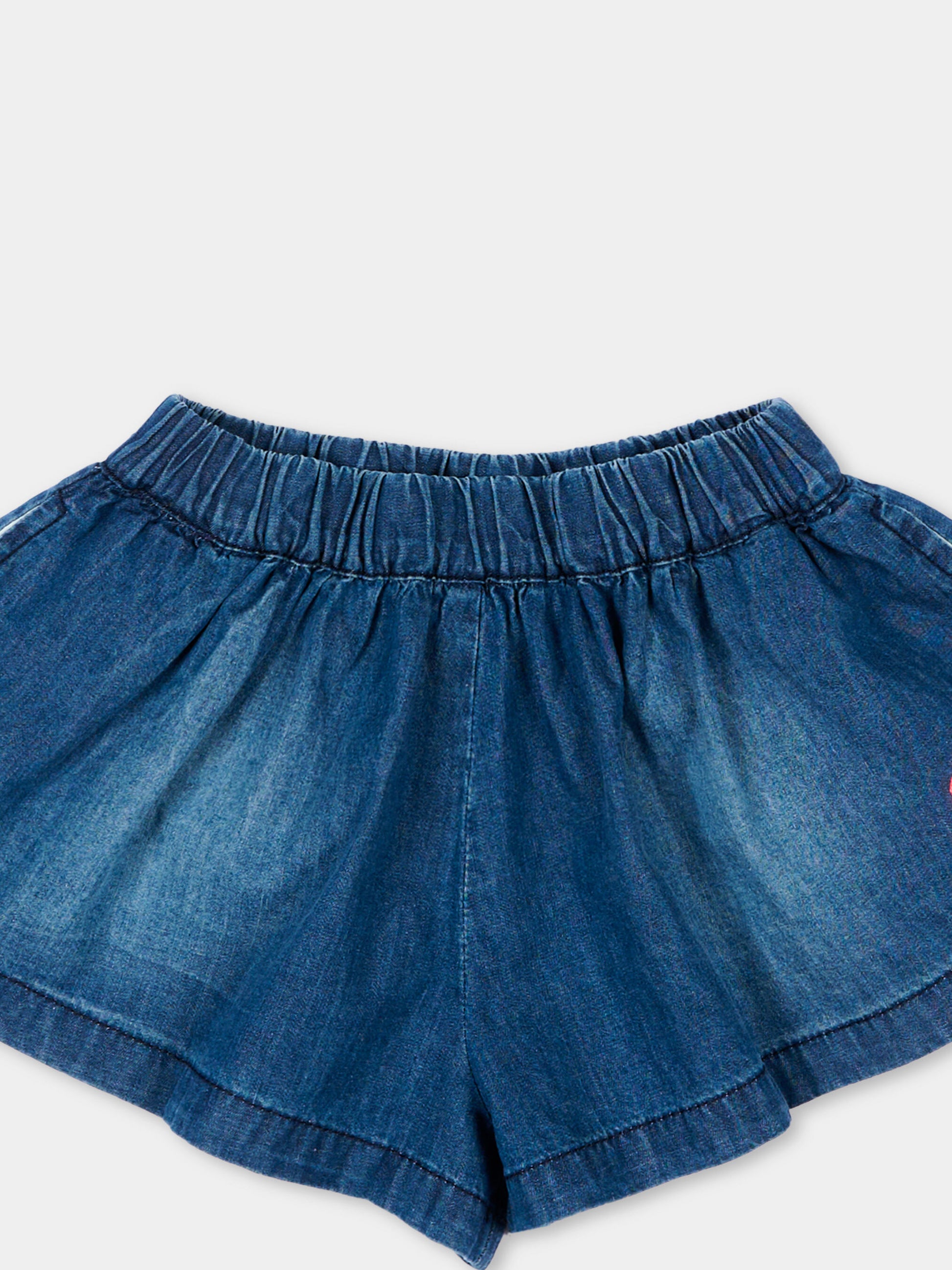 Shorts denim per neonata con cuore,Diesel,K00599 KXBRW K01