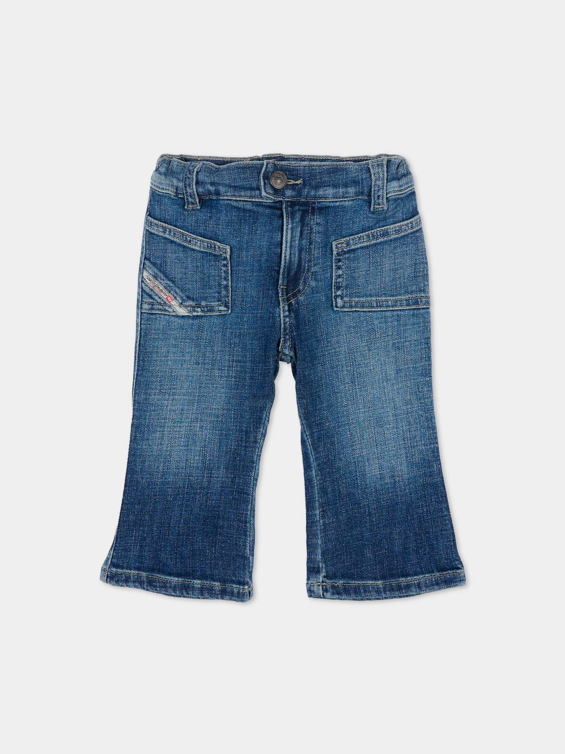 Jeans denim per neonata con logo,Diesel,K00659 KXBSC K01
