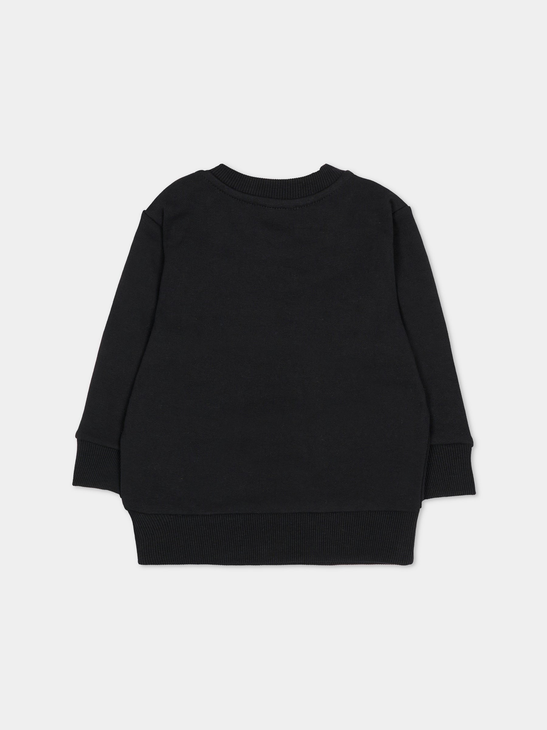 Felpa nera per neonato con logo,Diesel,K00748 KYAVF K900