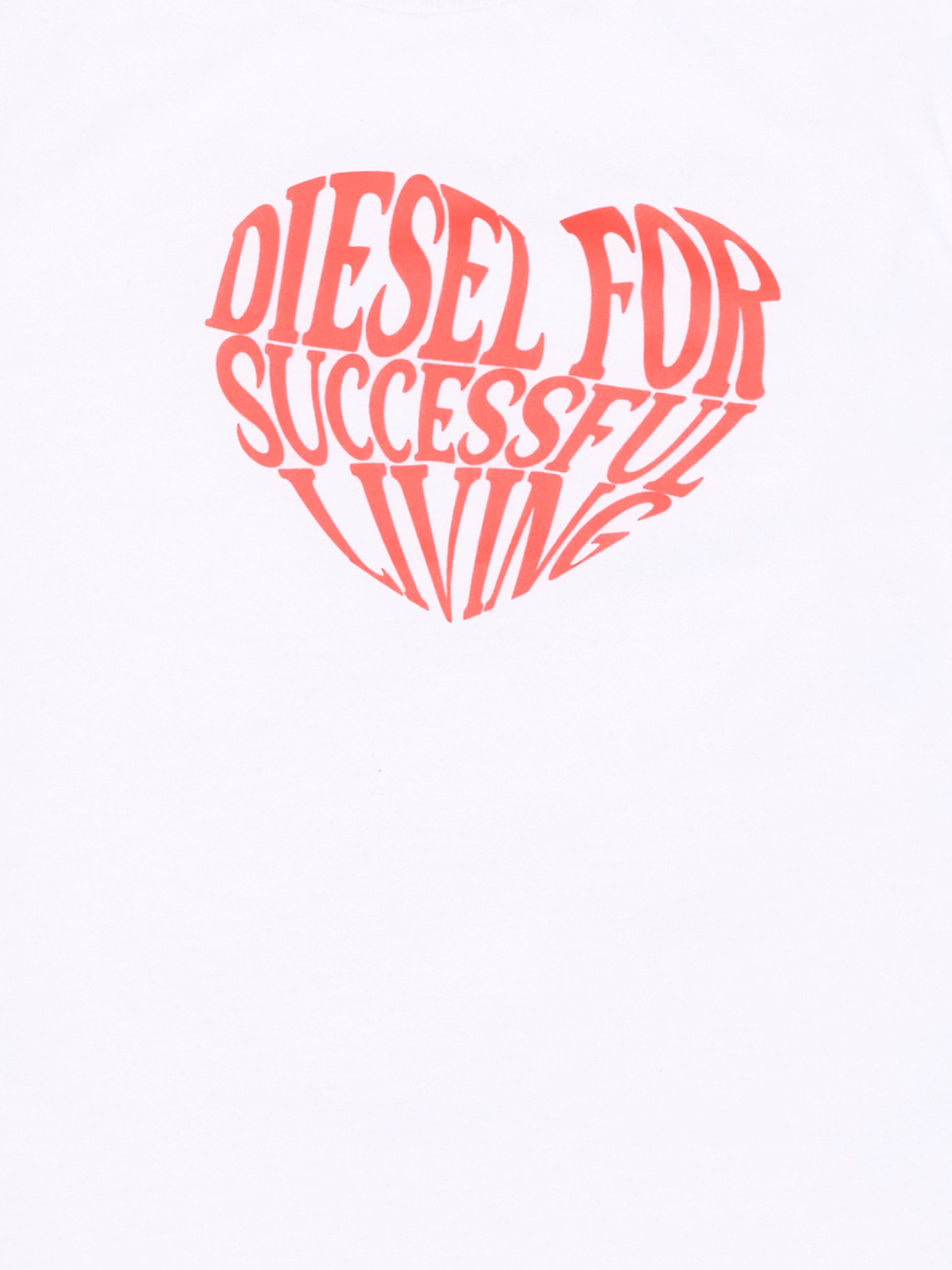 T-shirt bianca per neonata con logo,Diesel,K00766 00YI9 K100