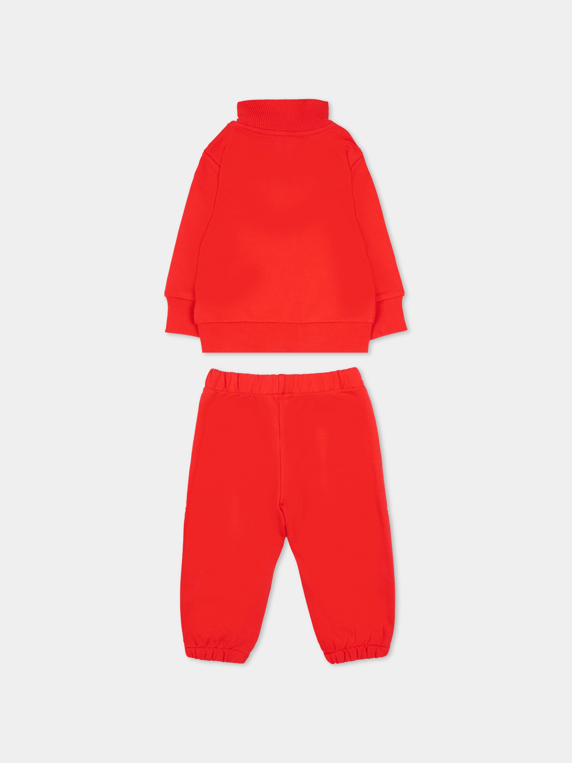 Completo rosso per neonati con logo,Diesel,K00804 KYAVF K405