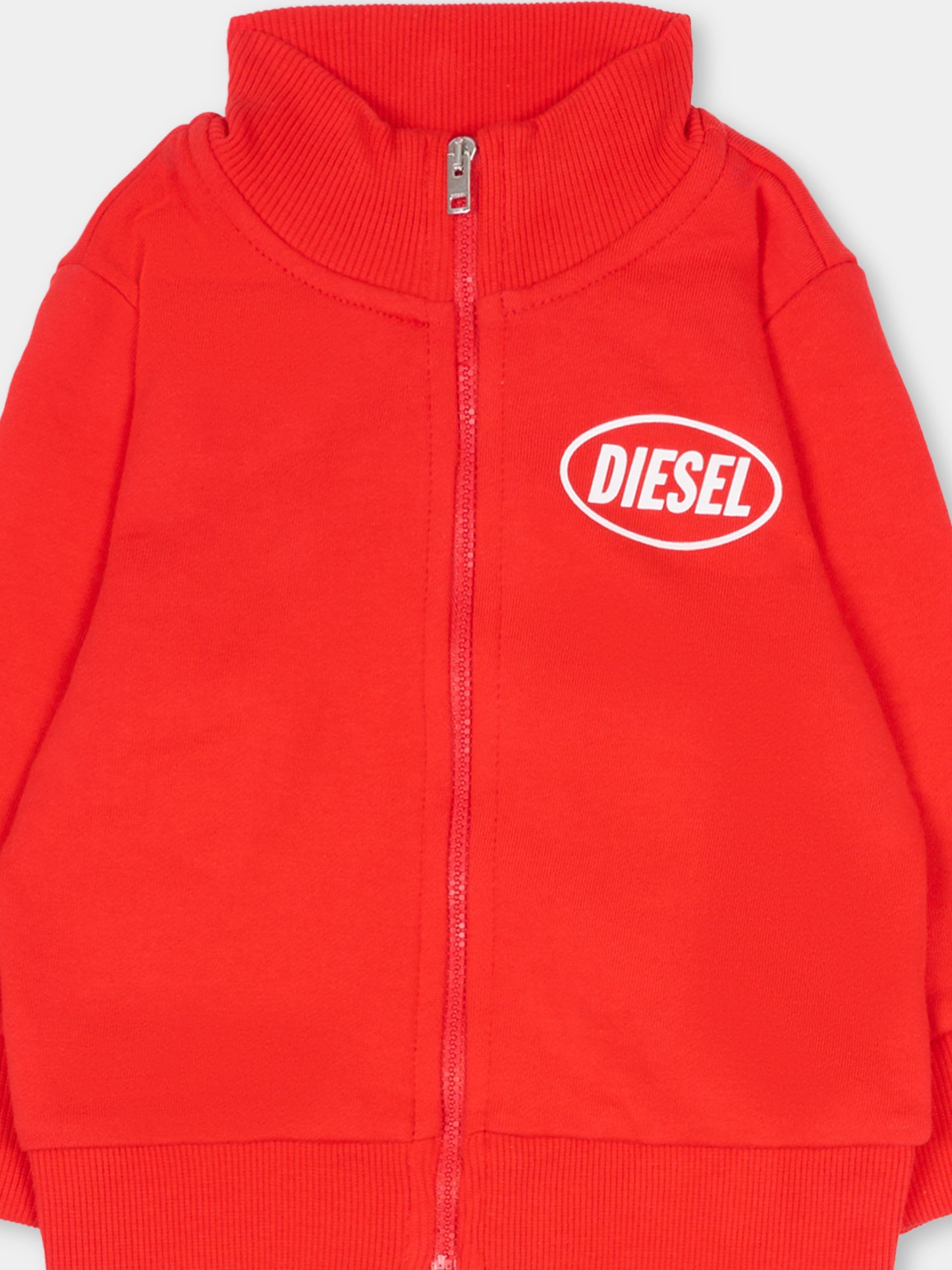 Completo rosso per neonati con logo,Diesel,K00804 KYAVF K405