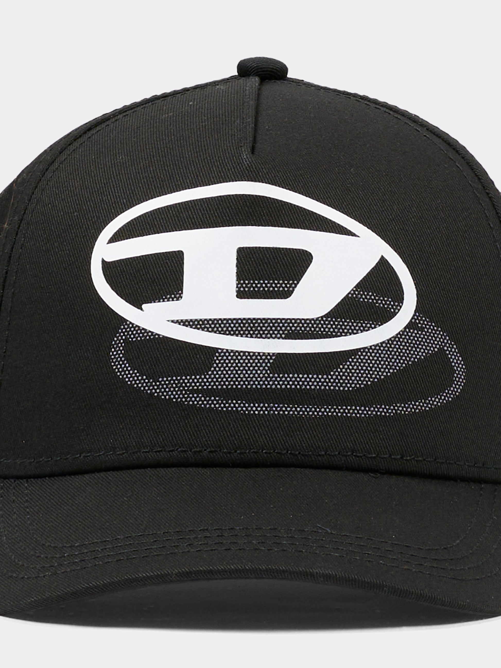 Cappello nero per bambino con logo,Diesel,J02708 KXA77 K900