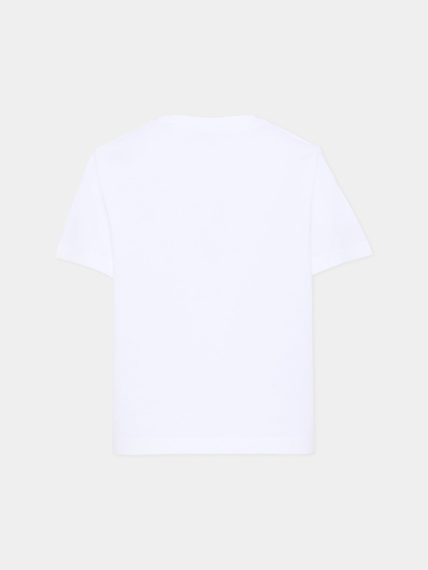 T-shirt bianca per bambini con orsetto Thomas,Burberry Kids,8117538 A1464