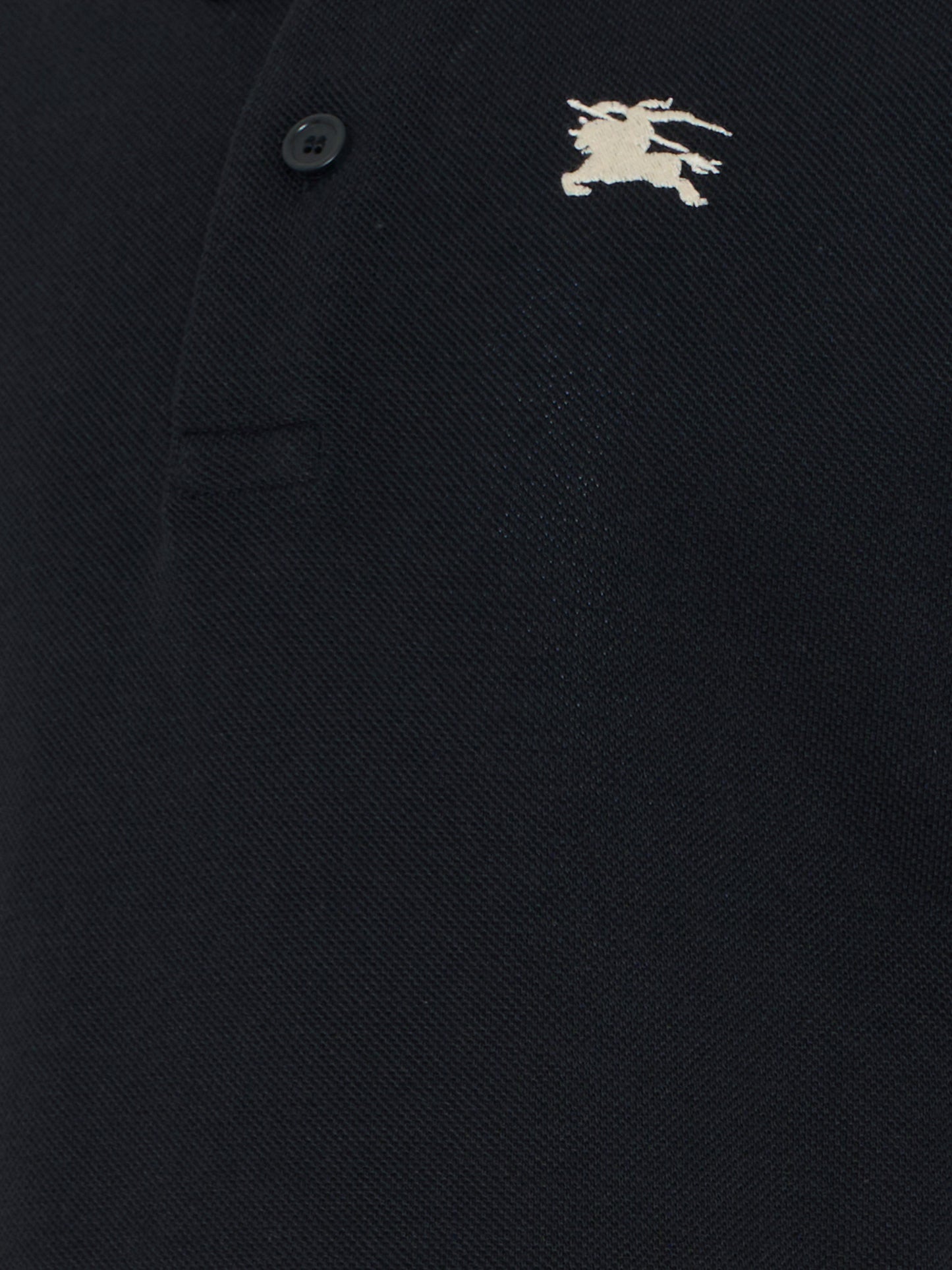 Polo nera per bambini con cavaliere equestre,Burberry Kids,8117373 A1189