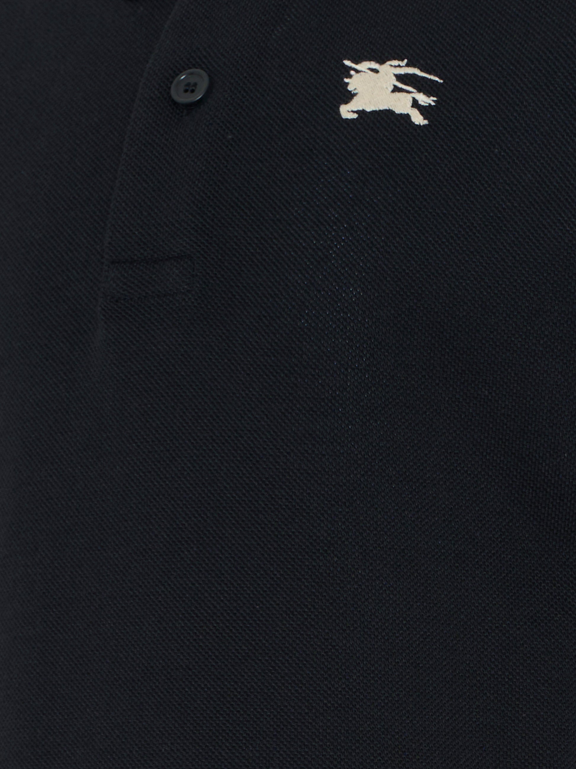 Polo nera per bambini con cavaliere equestre,Burberry Kids,8117373 A1189