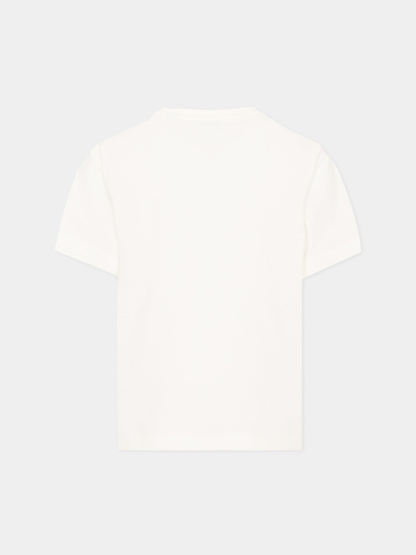 T-Shirt avorio per bambino con orsetto Thomas,Burberry Kids,8117540 A2014