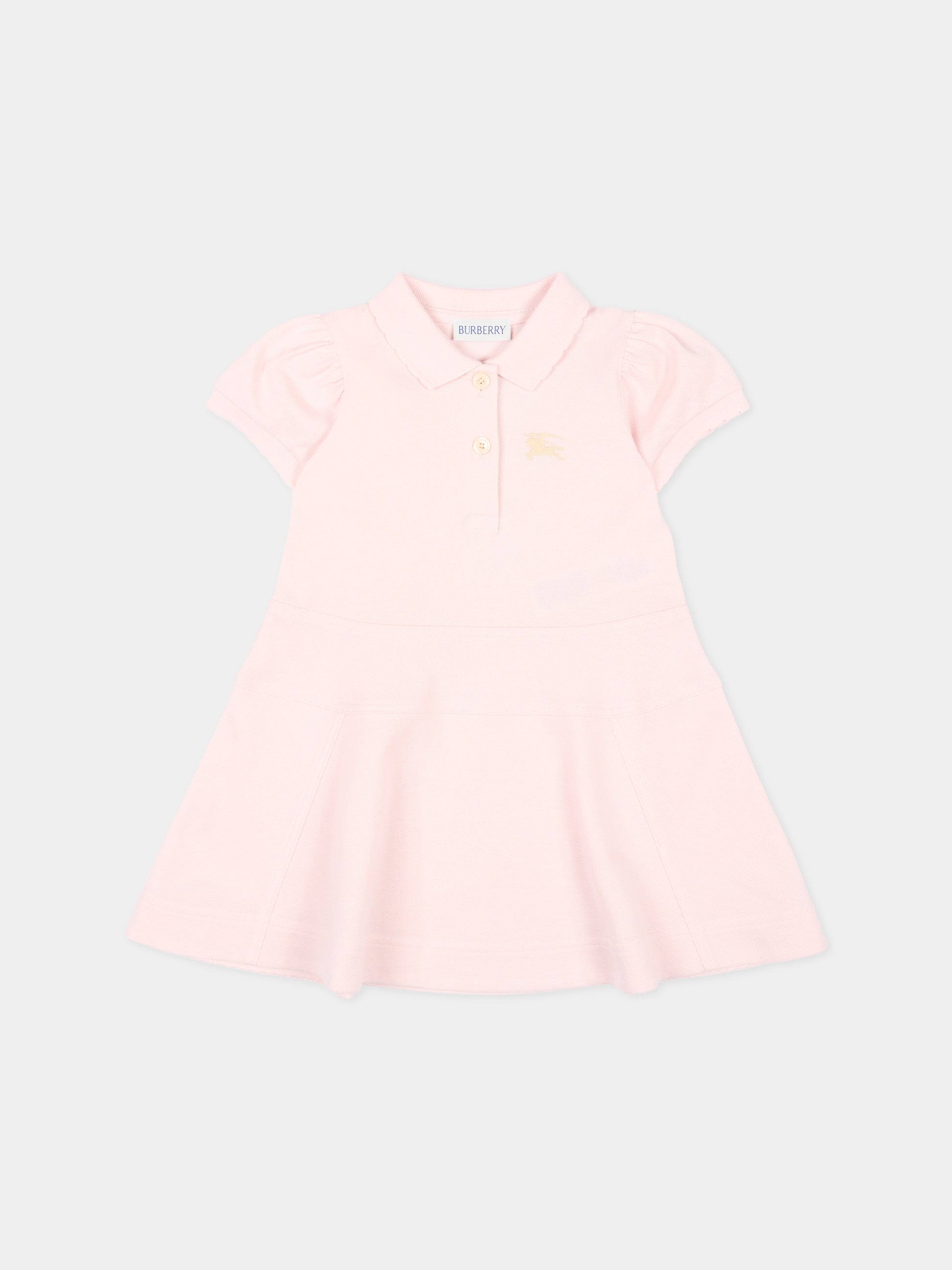 Vestito rosa polo per neonata,Burberry Kids,8121267 A1439