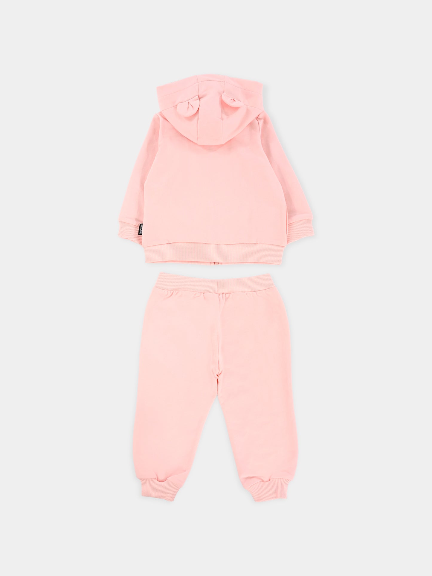 Completo rosa per neonata con Teddy Bear,Moschino Kids,MNK04P LCA19 50209
