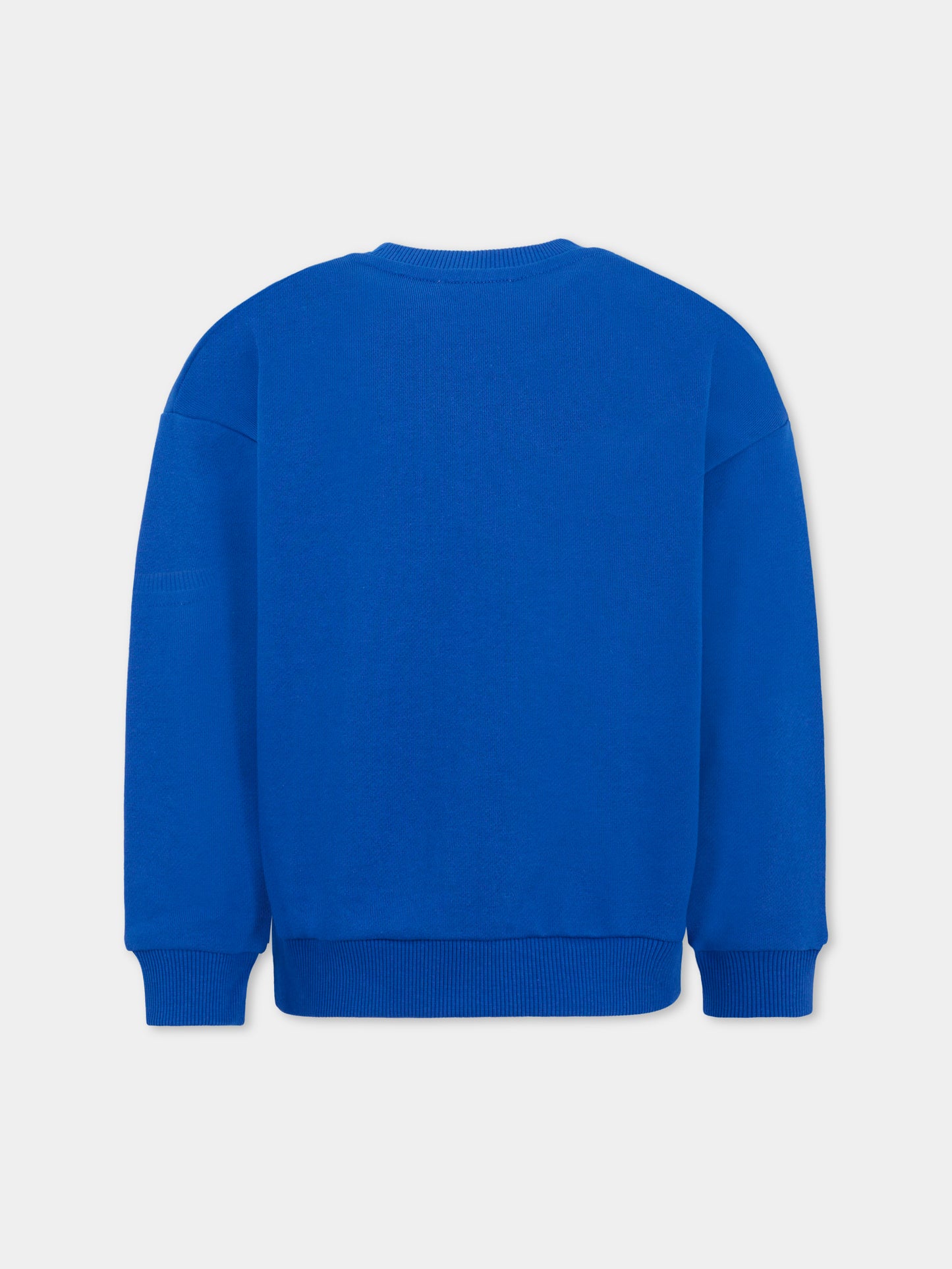 Felpa blu per bambini con logo,Kenzo Kids,K61133 829