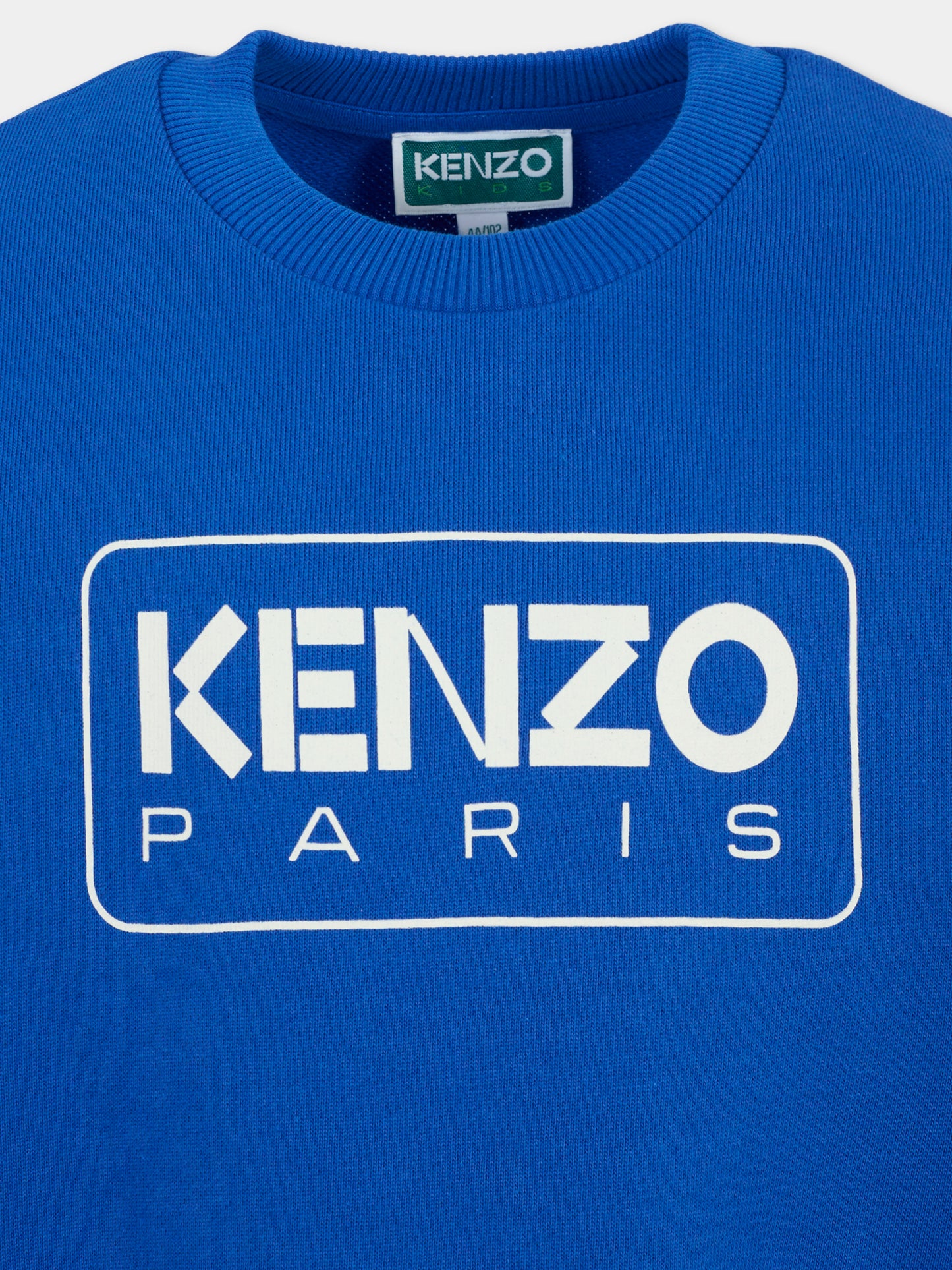 Felpa blu per bambini con logo,Kenzo Kids,K61133 829