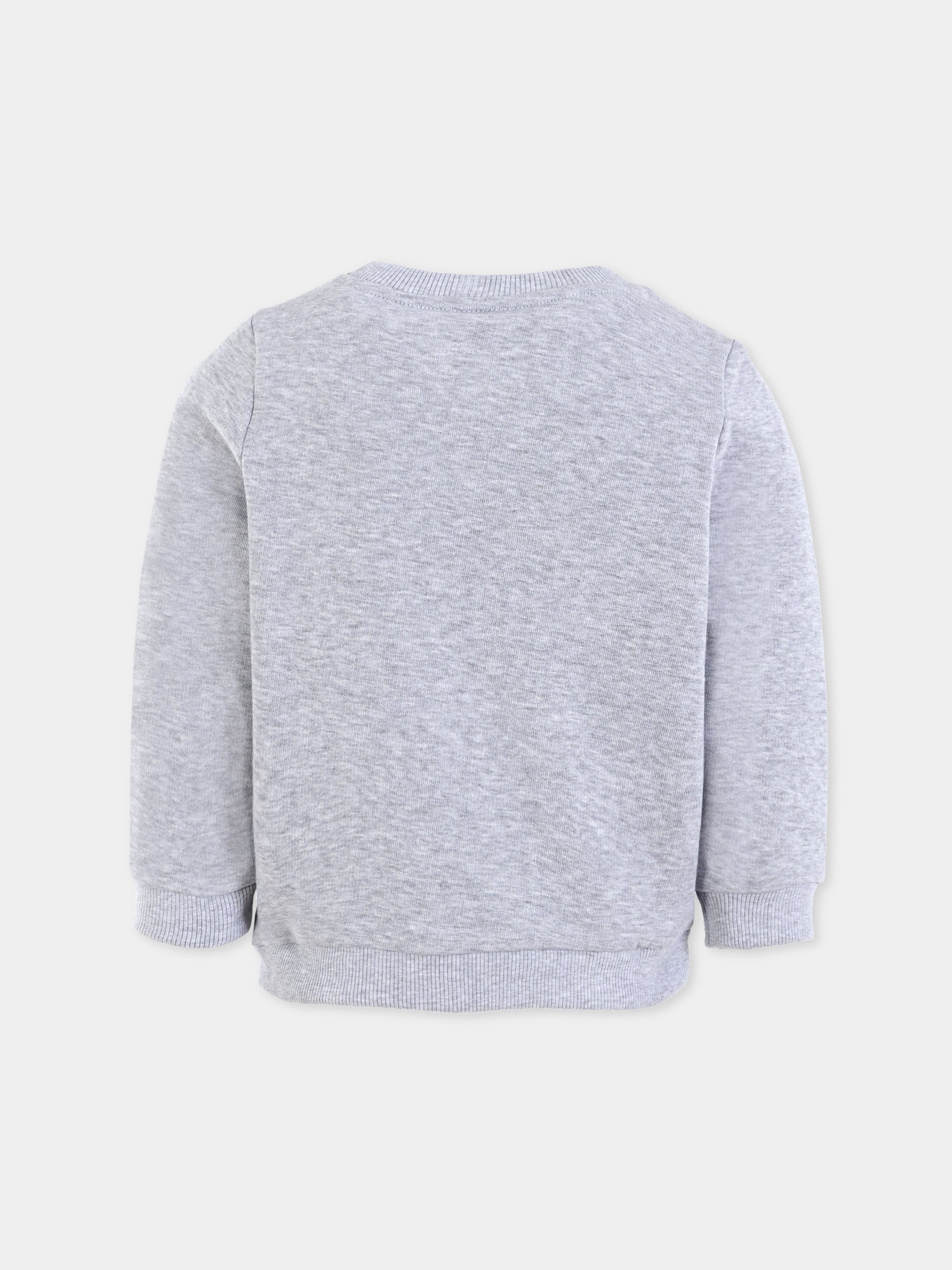 Felpa grigia per bambini con coccodrillo,Lacoste,SJ5284 CCA