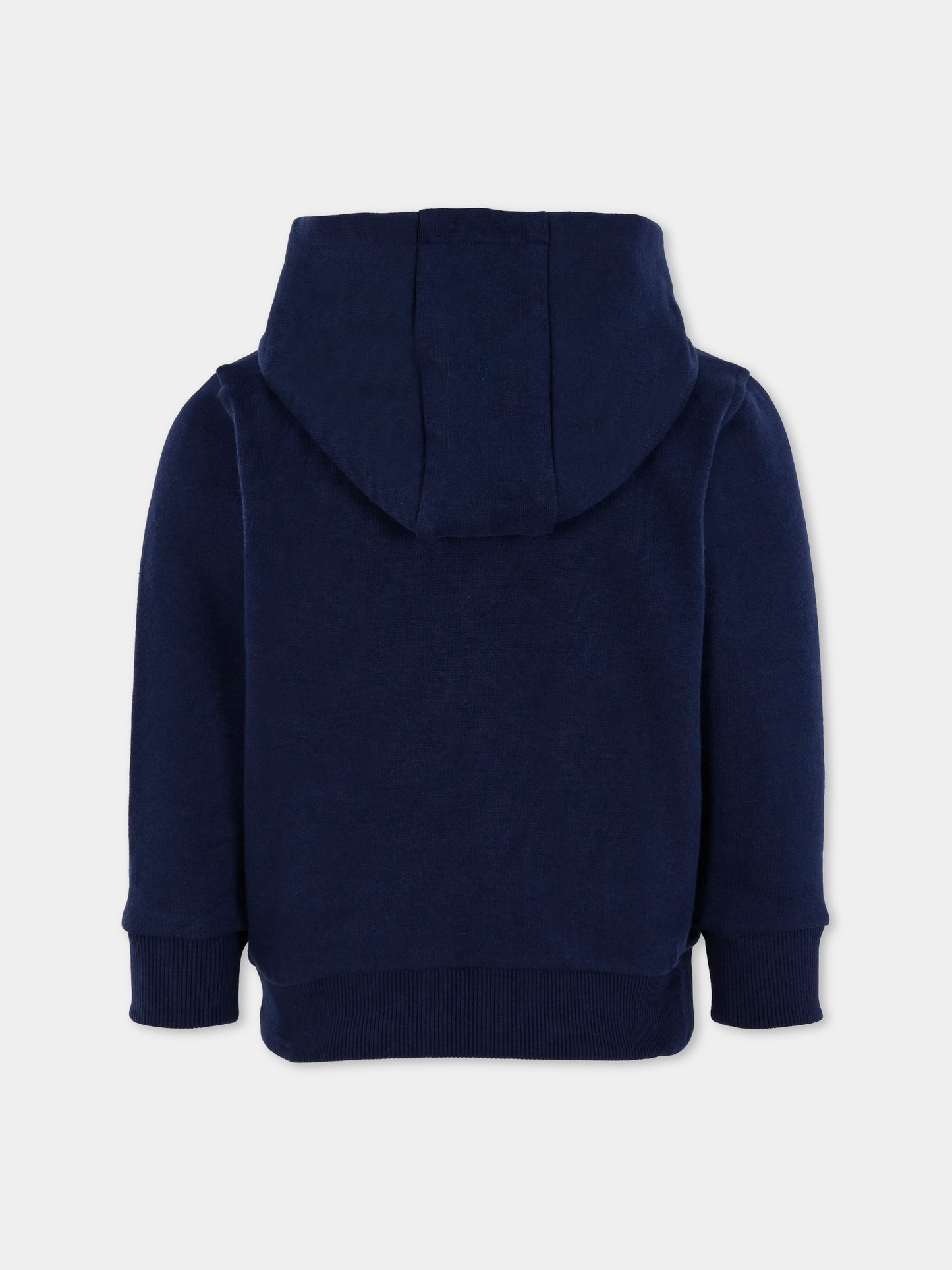 Felpa blu per bambini con coccodrillo,Lacoste,SJ9723 166